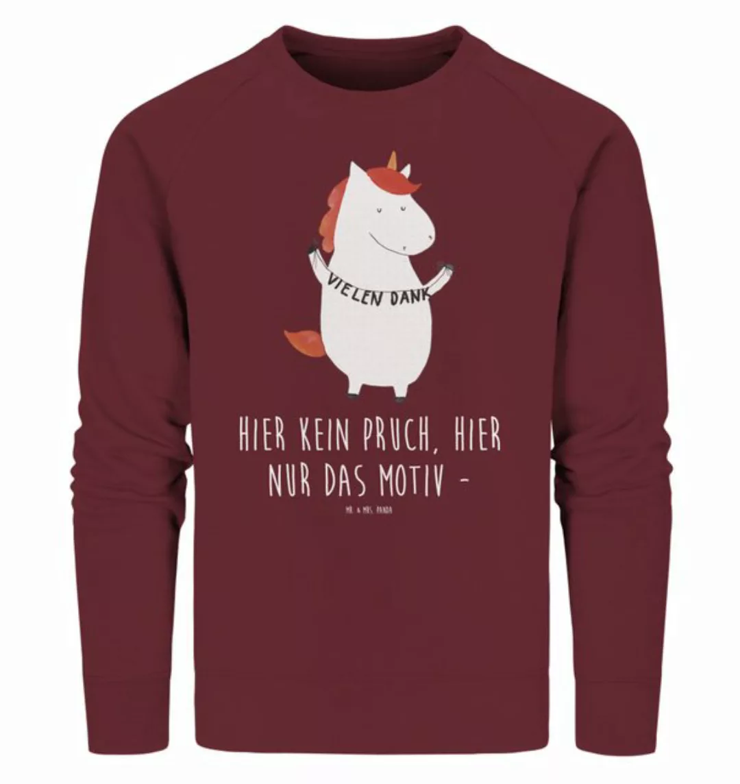 Mr. & Mrs. Panda Longpullover Größe XXL Einhorn Dankeschön - Burgundy - Ges günstig online kaufen