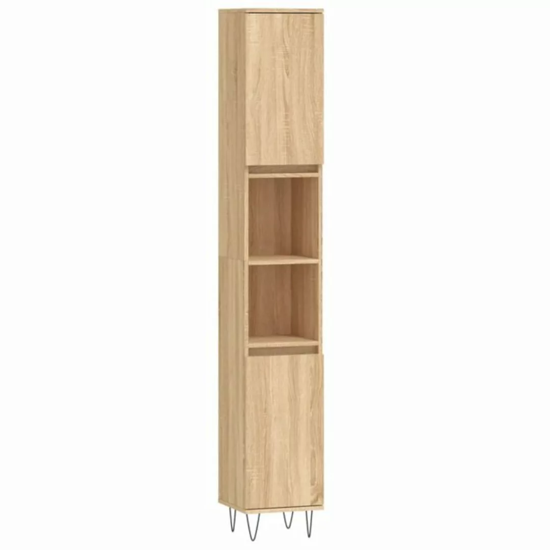 vidaXL Hochschrank Badschrank Sonoma-Eiche 30x30x190 cm Holzwerkstoff (1-St günstig online kaufen