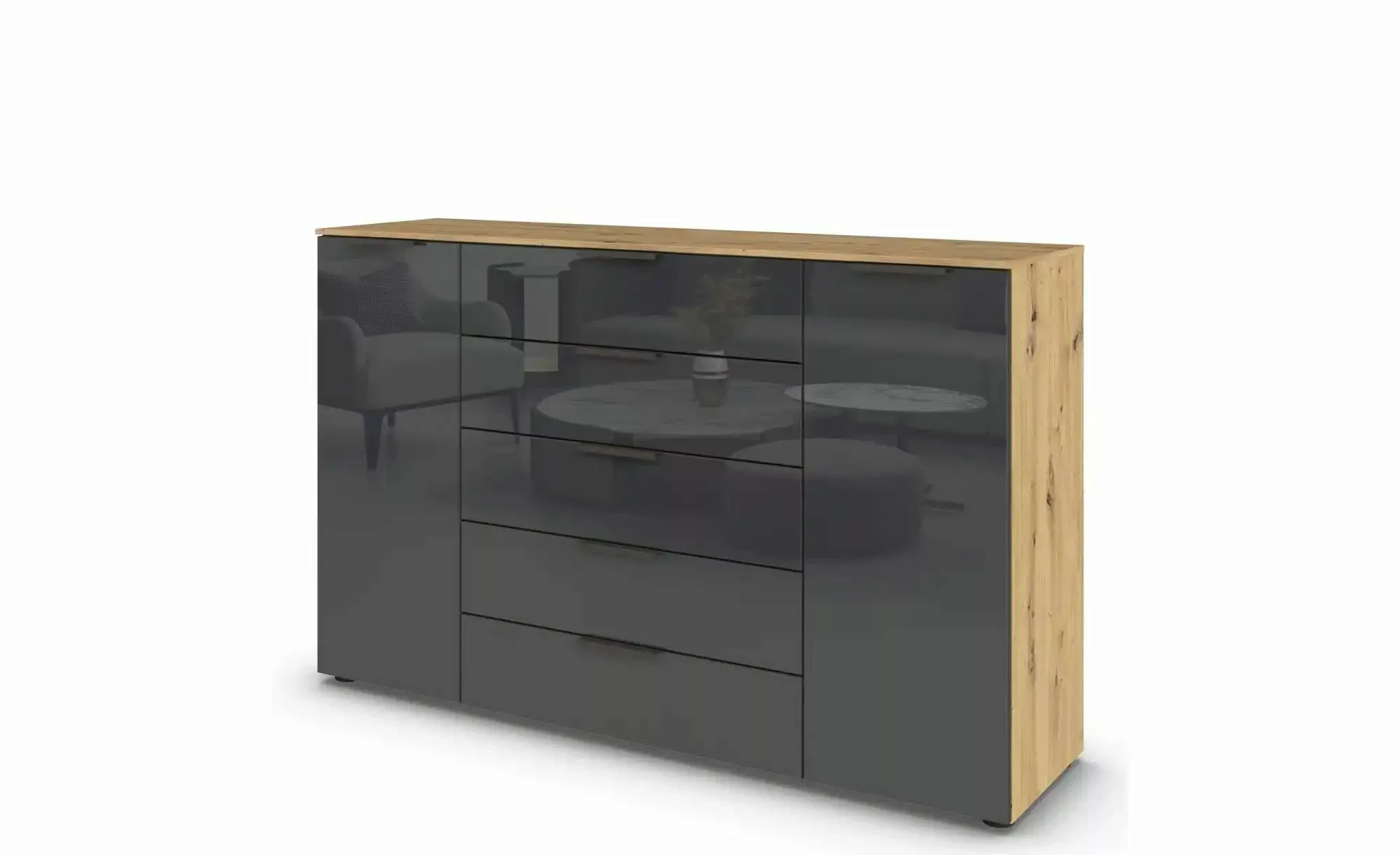 Sideboard   ¦ holzfarben ¦ Maße (cm): B: 160 H: 100 Kommoden & Sideboards > günstig online kaufen