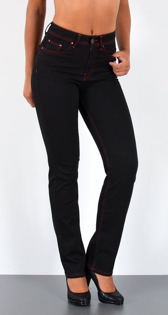 ESRA Straight-Jeans G600 High Waist Straight Fit Jeans Damen, bis Übergröße günstig online kaufen