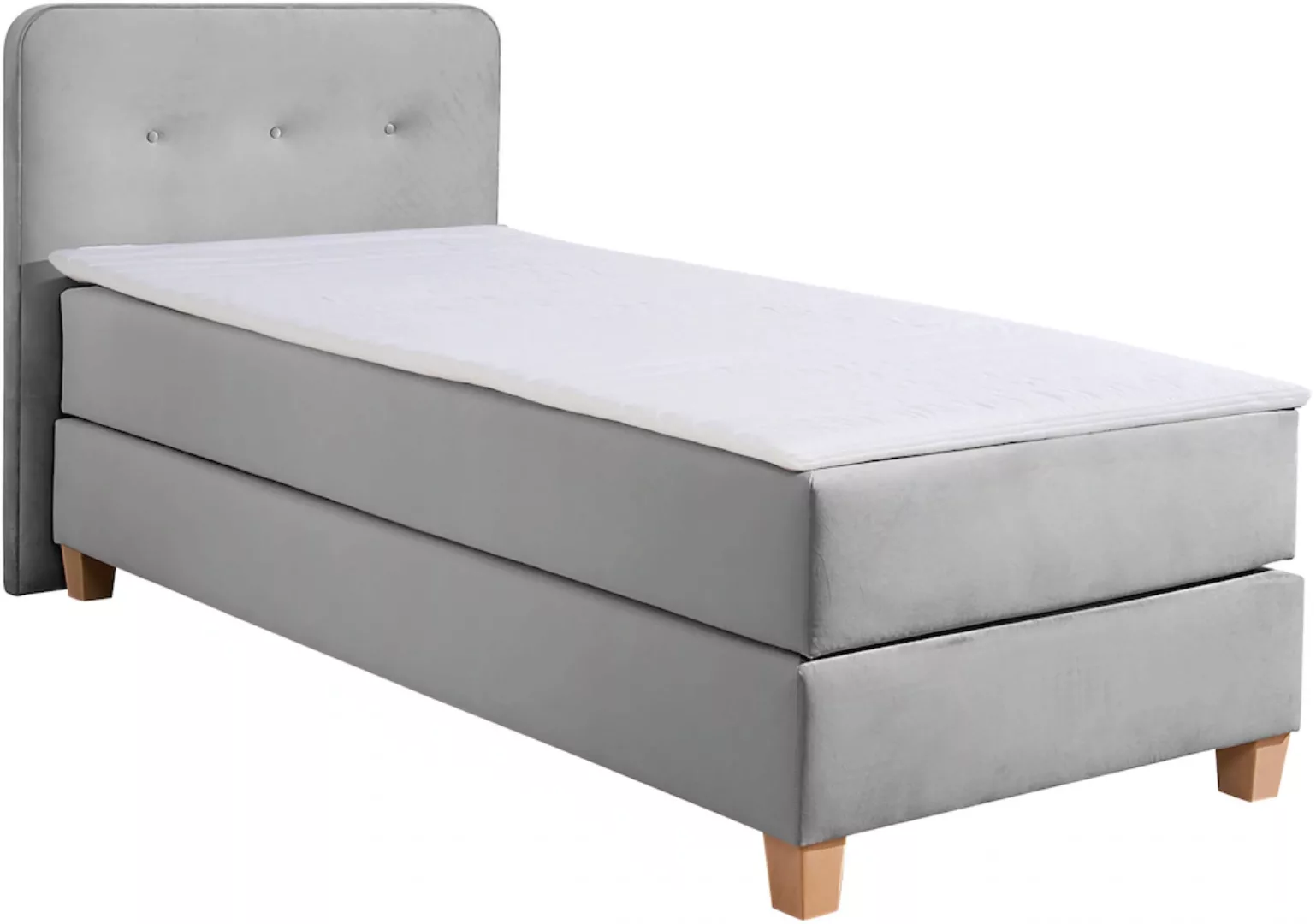 Home affaire Boxspringbett "Fargo", inkl. Topper, in 3 Matratzenarten, in S günstig online kaufen