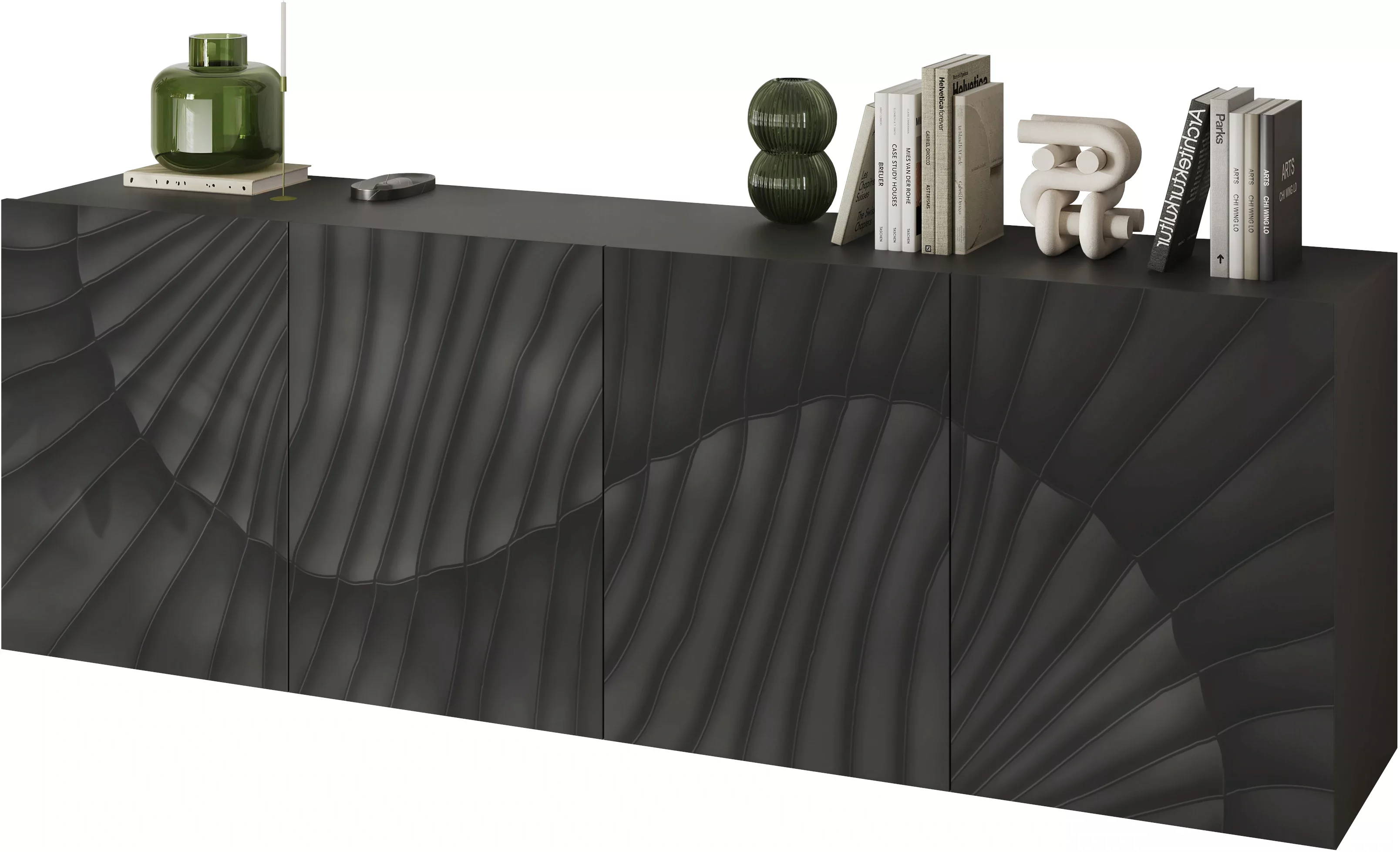 INOSIGN Sideboard "Snake Breite 241 cm, moderne Kommode mit 4 Türen", Anric günstig online kaufen