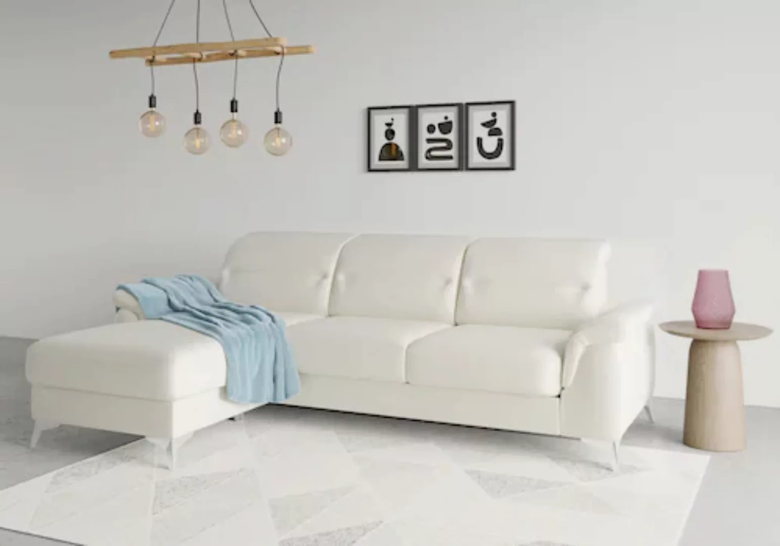 sit&more Ecksofa »Sinatra L-Form«, mit Recamiere, optinal mit Kopfteilverst günstig online kaufen