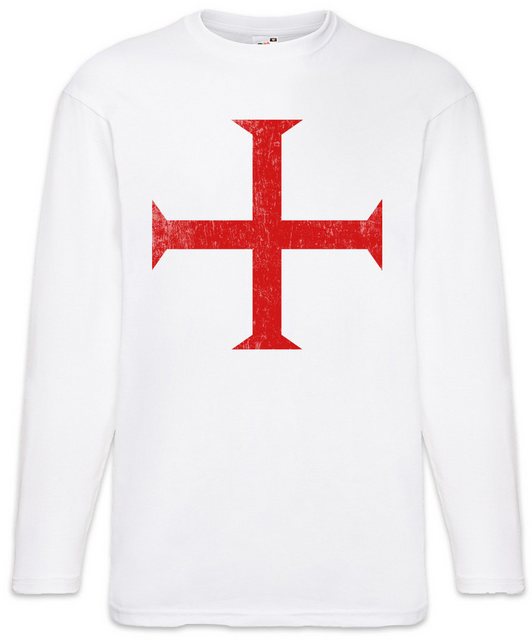 Urban Backwoods Langarmshirt Templar Cross II Langarm T-Shirt Rotes Templer günstig online kaufen