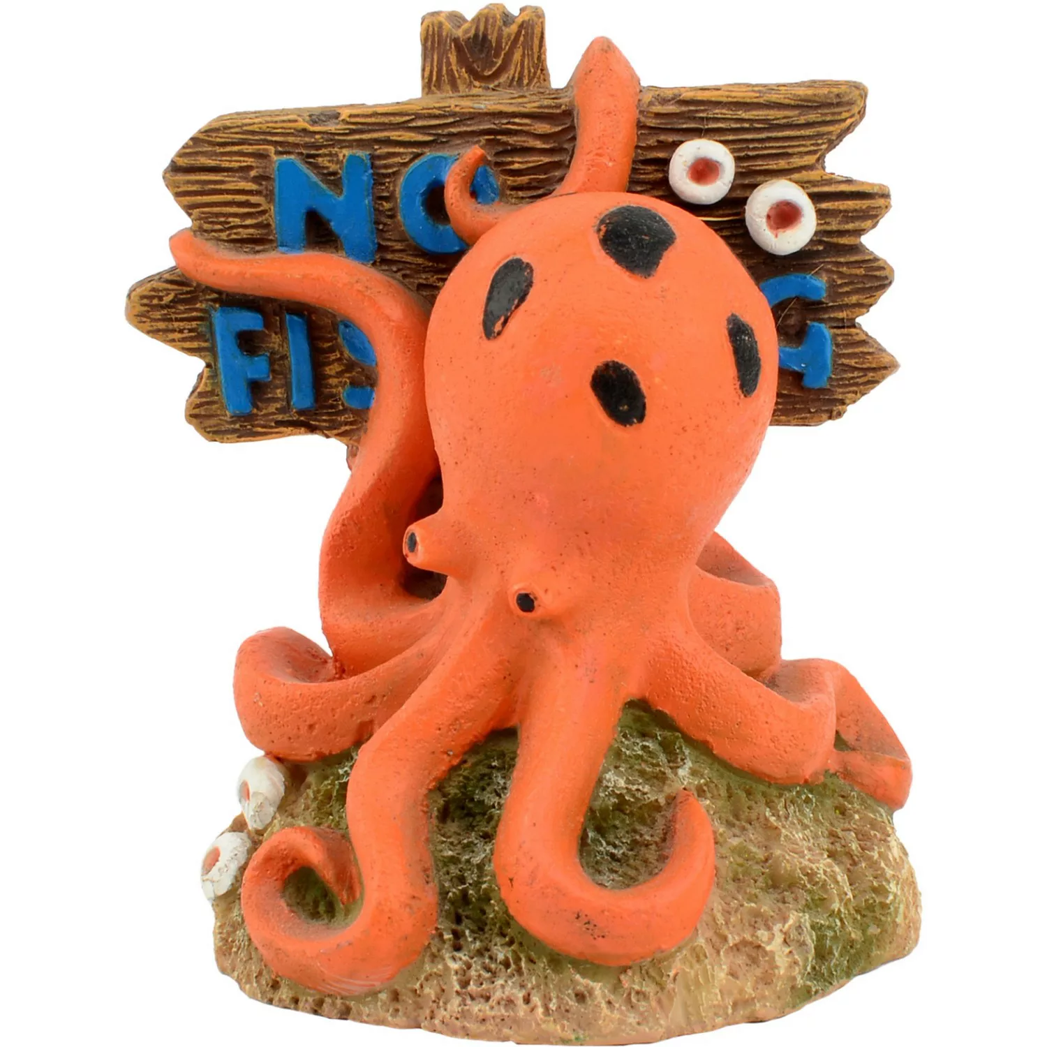 Aquarium-Dekofigur Oktopus No Fishing günstig online kaufen