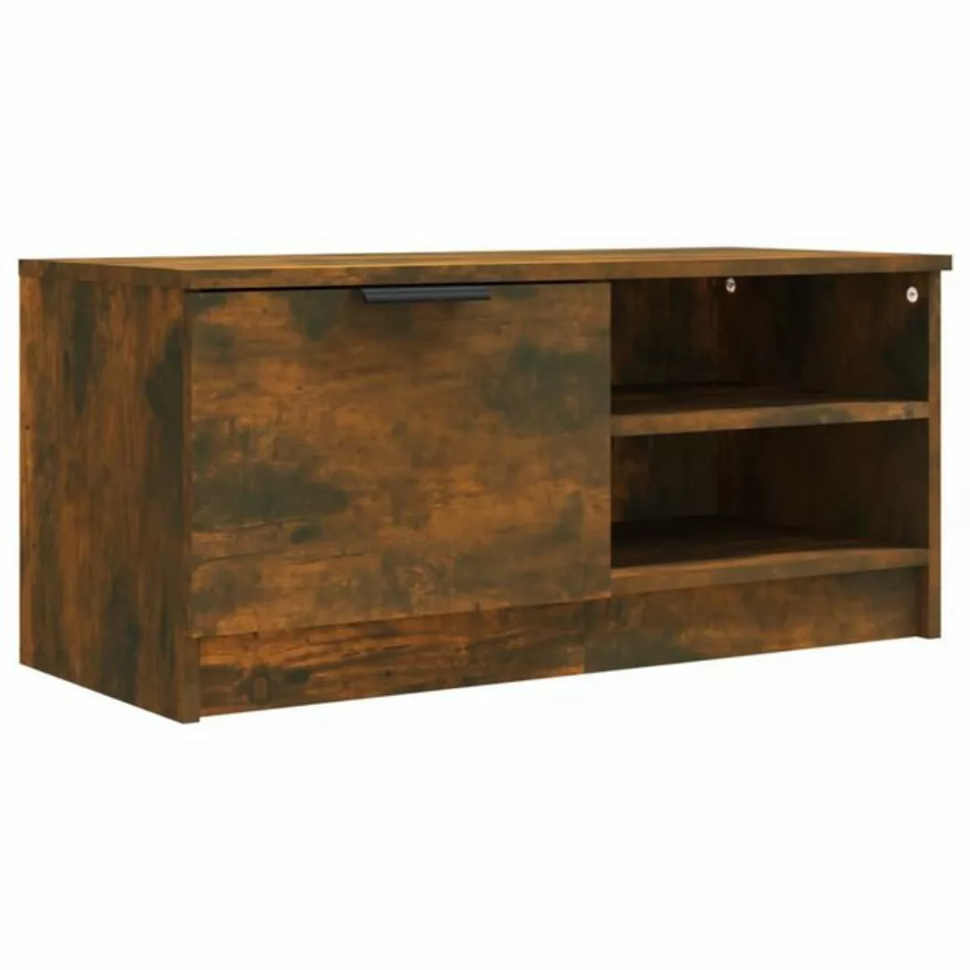 vidaXL TV-Schrank TV-Schrank Räuchereiche 80x35x36,5 cm Spanplatte Lowboard günstig online kaufen