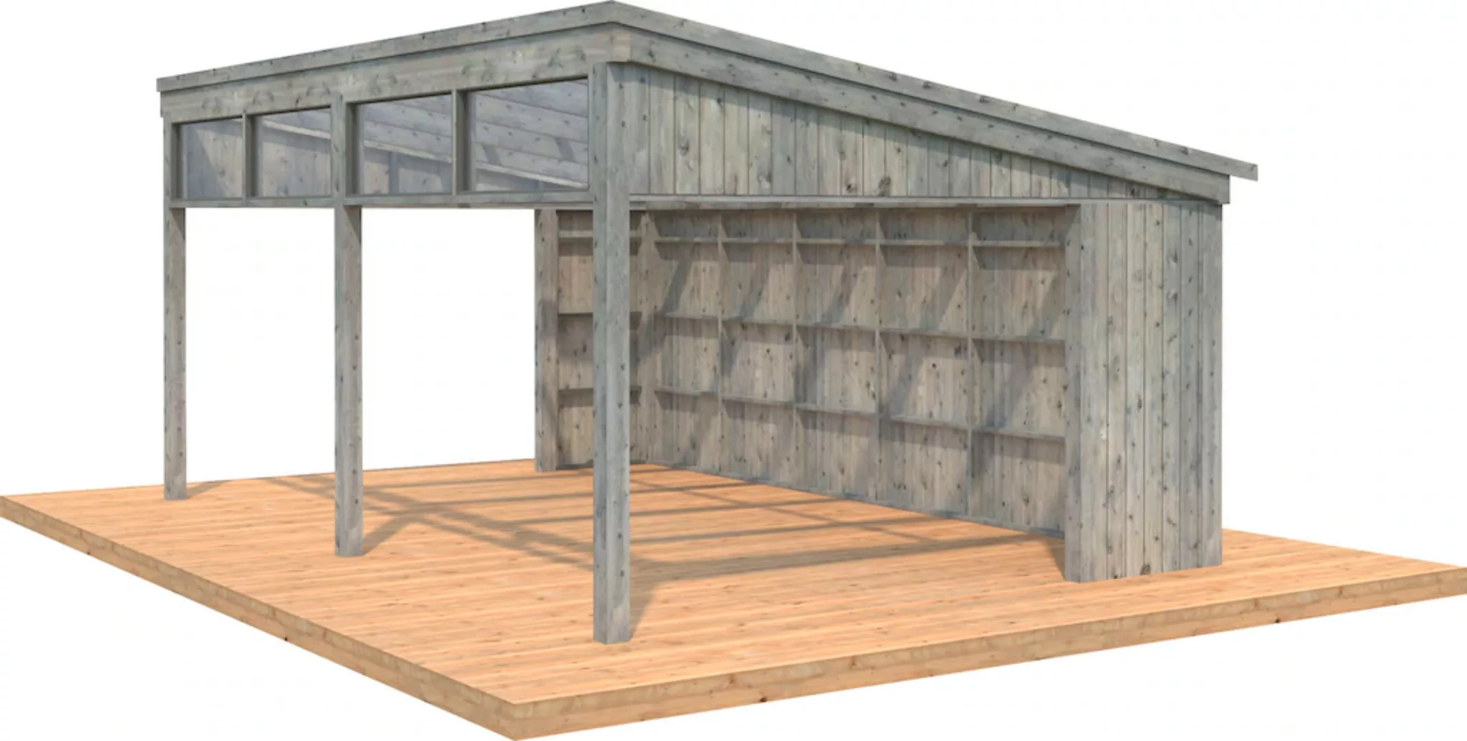 Palmako Holzpavillon "Nova", mit Oberlicht, BxT: 617x397 cm, hellbraun günstig online kaufen