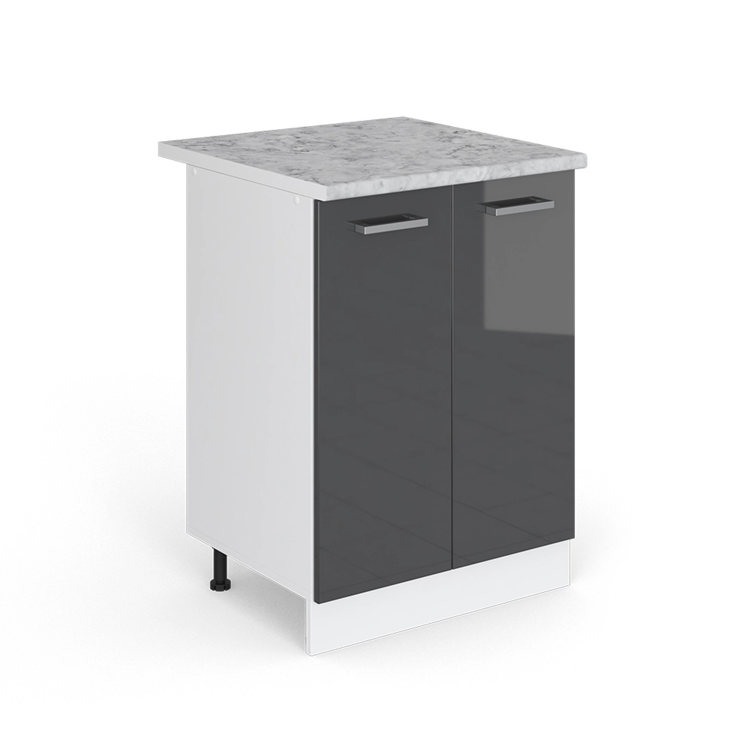Vicco Unterschrank R-Line, Anthrazit Hochglanz/Weiß, 60 günstig online kaufen