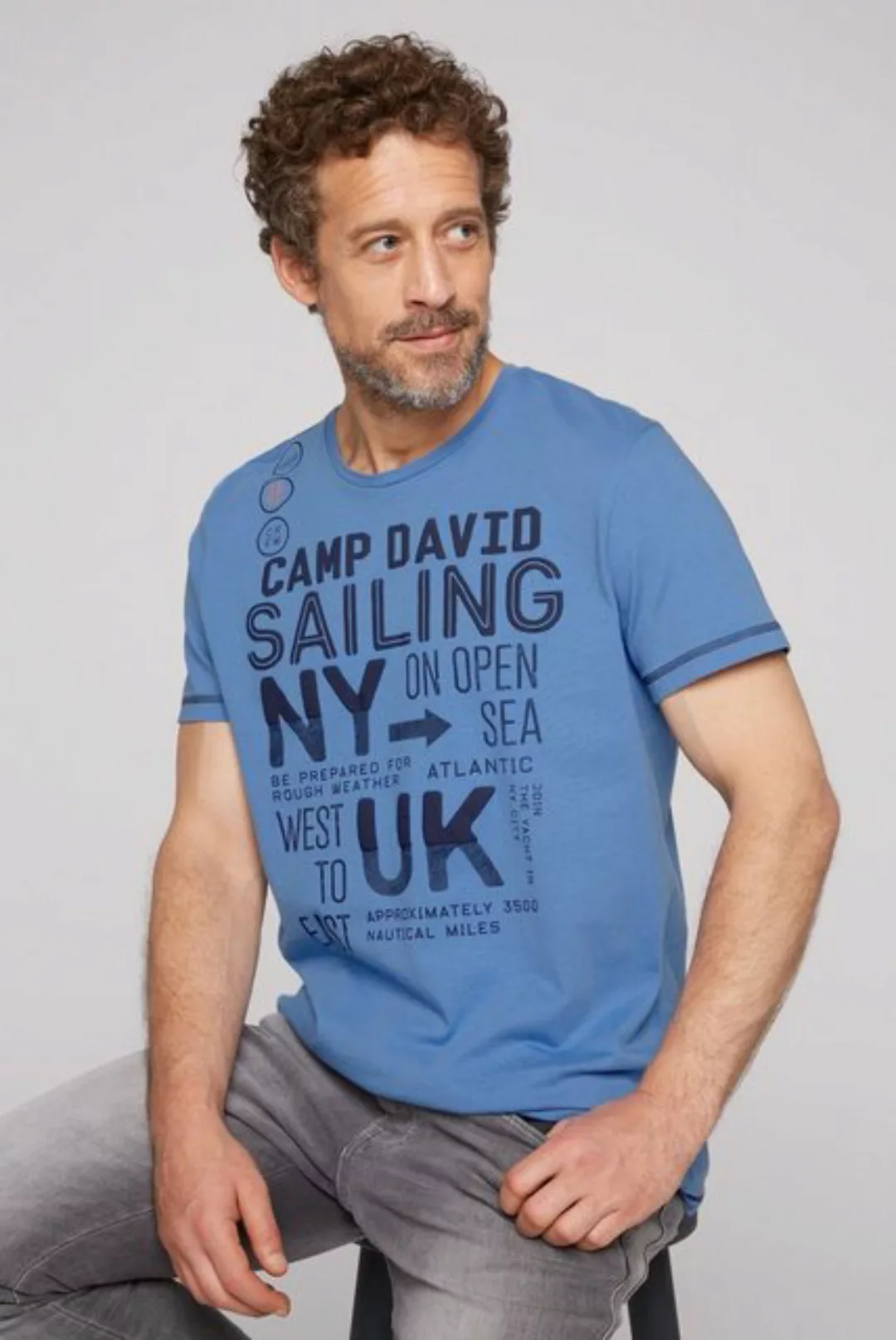 CAMP DAVID Rundhalsshirt mit Baumwolle günstig online kaufen