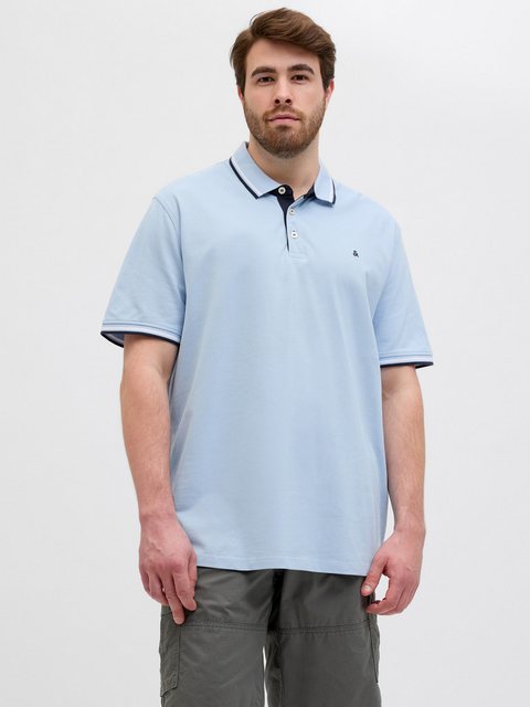 Jack & Jones PlusSize Poloshirt JJEPAULOS POLO SS NOOS PLS mit Logo Sticker günstig online kaufen