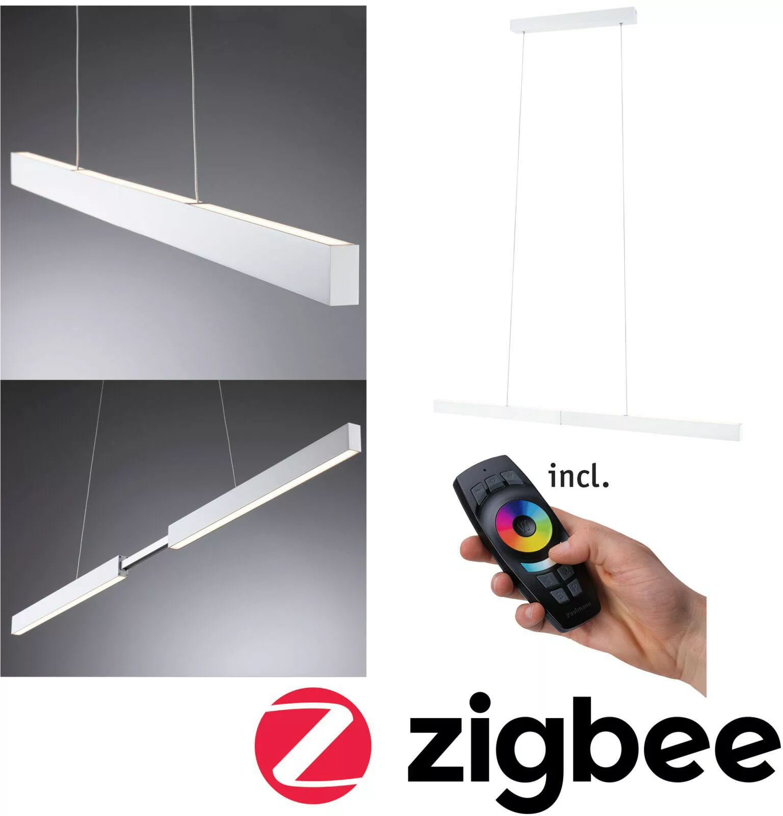 Paulmann Aptare LED-Hängelampe, ZigBee, weiß günstig online kaufen