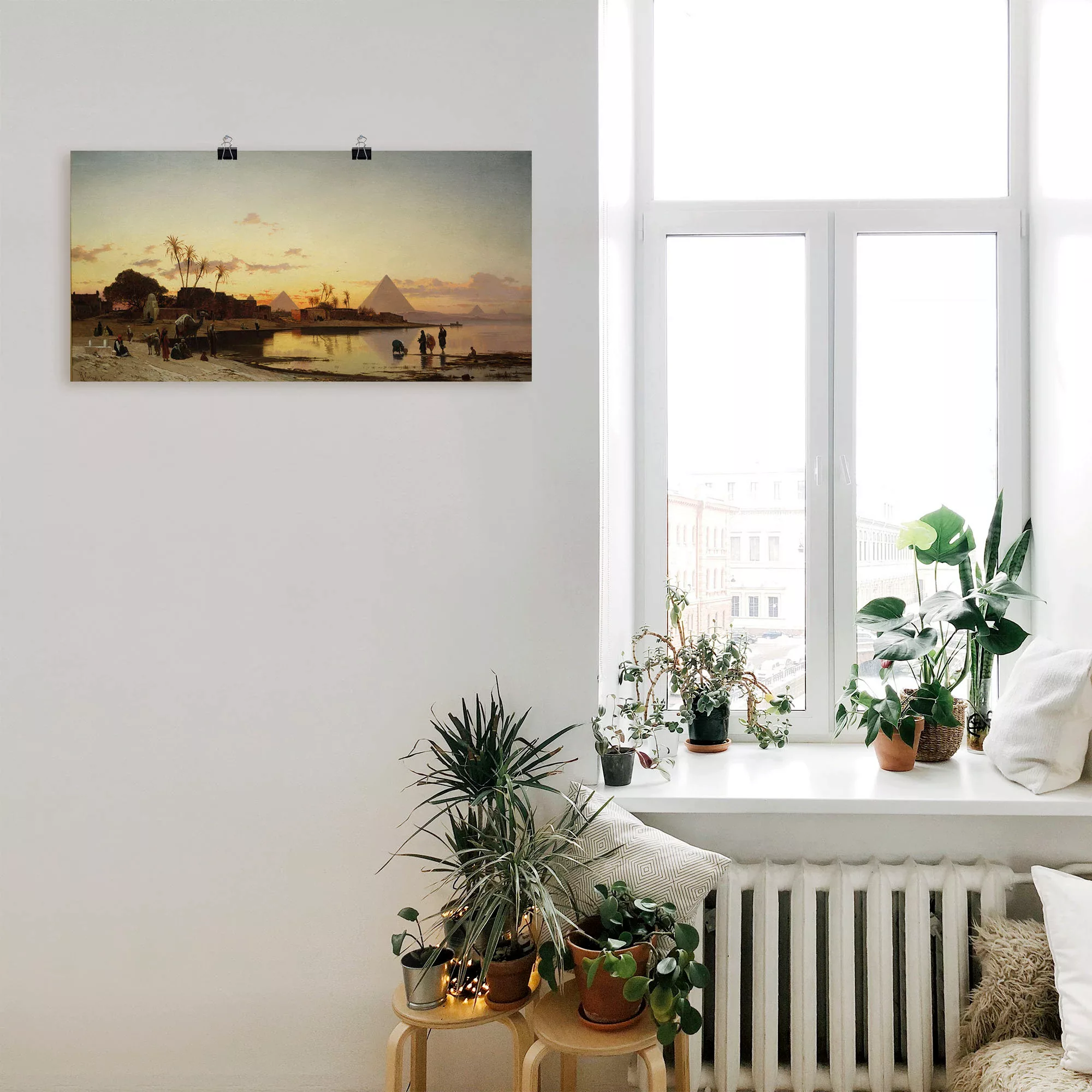 Artland Wandbild »Sonnenuntergang am Nil, Kairo.«, Afrika, (1 St.), als Lei günstig online kaufen