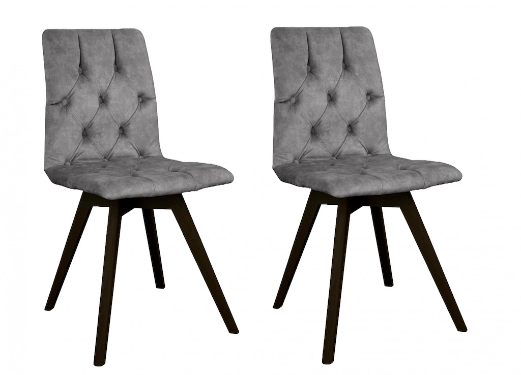 andas Esszimmerstuhl "Rania", (Set), 2 St., Samtvelours, mit Massivholzbein günstig online kaufen