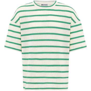 Dandalo  T-Shirts & Poloshirts Wim Oversize Crewneck Knitwear Striped T-Shi günstig online kaufen