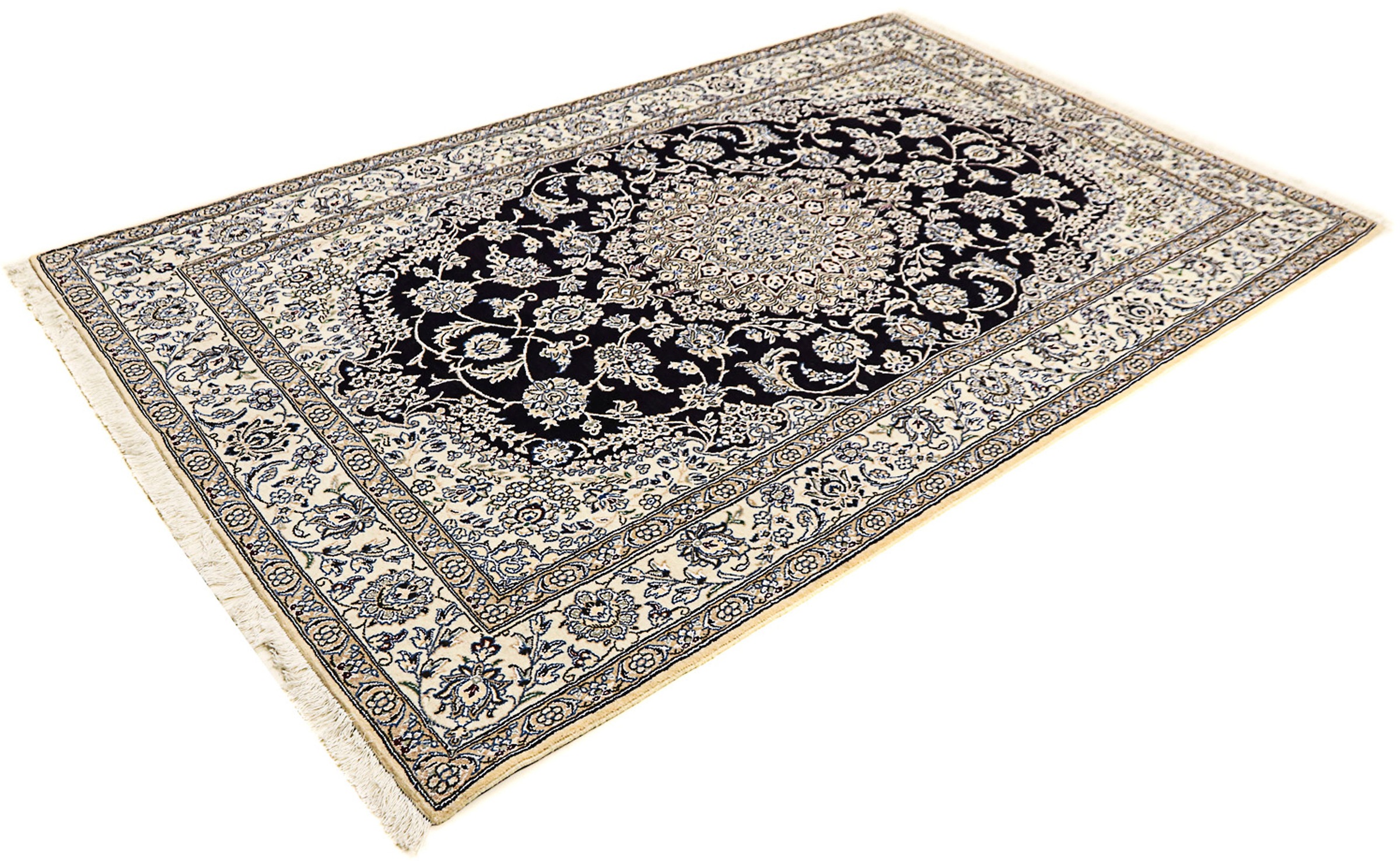 morgenland Orientteppich »Perser - Nain - Royal - 249 x 155 cm - dunkelblau günstig online kaufen