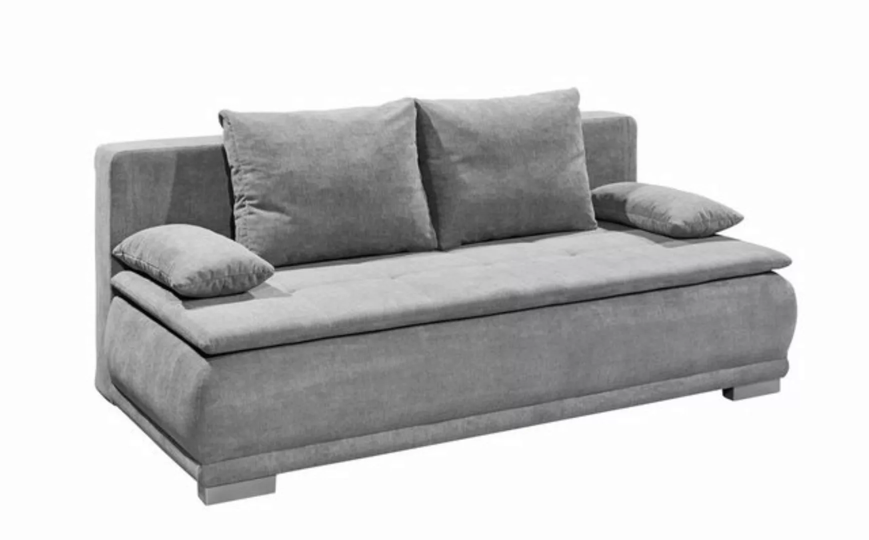 freiraum Schlafsofa LUIGI LUX 3DL, Liegefläche 160x200cm, Bezug dark grey - günstig online kaufen