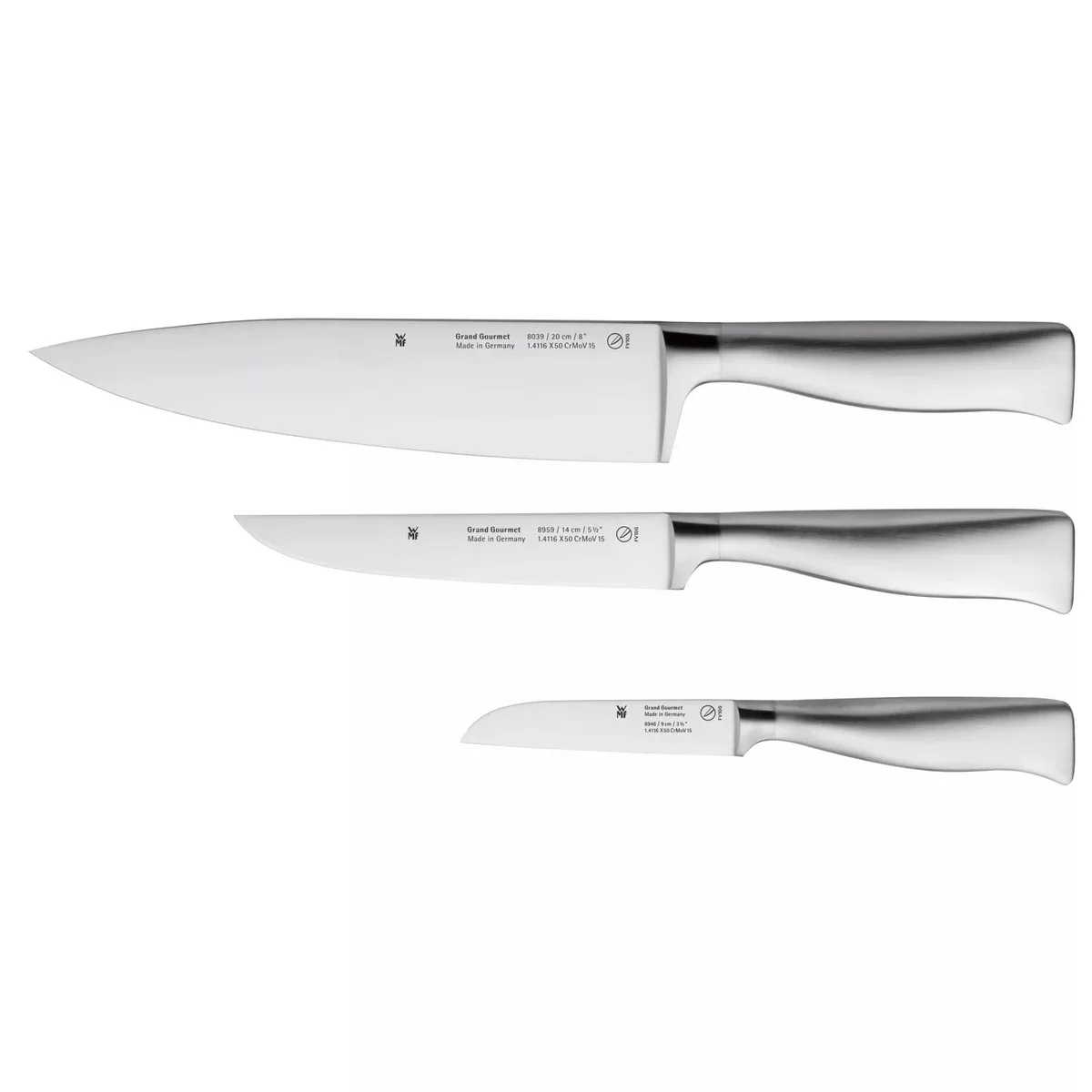 Grand Gourmet Messerset 3 Teile Edelstahl günstig online kaufen