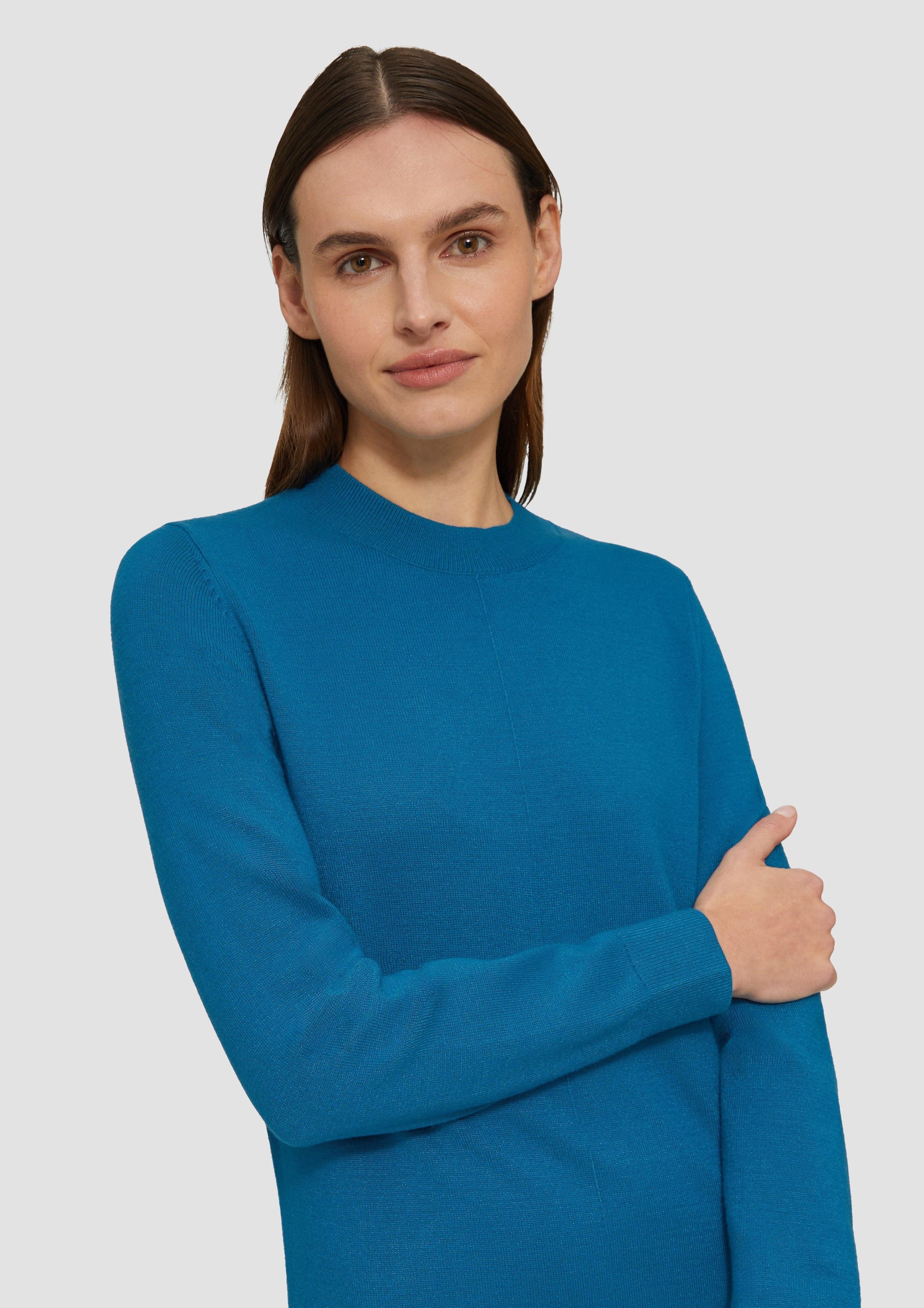 s.Oliver Minikleid Feinstrickkleid mit Naht-Details Biesen günstig online kaufen