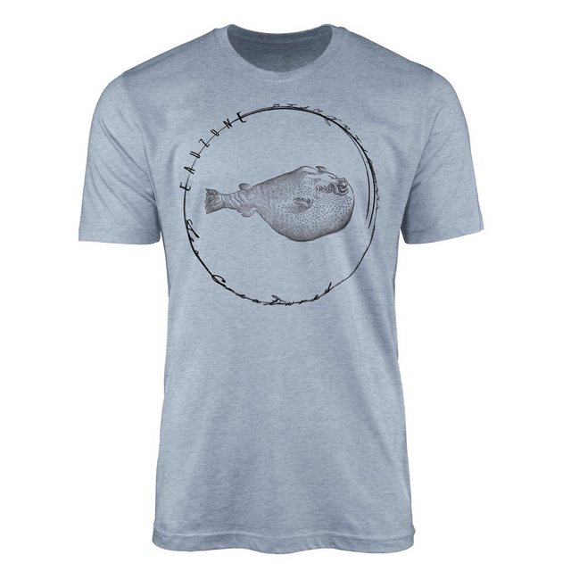 Sinus Art T-Shirt T-Shirt Tiefsee Fische - Serie: Sea Creatures, feine Stru günstig online kaufen