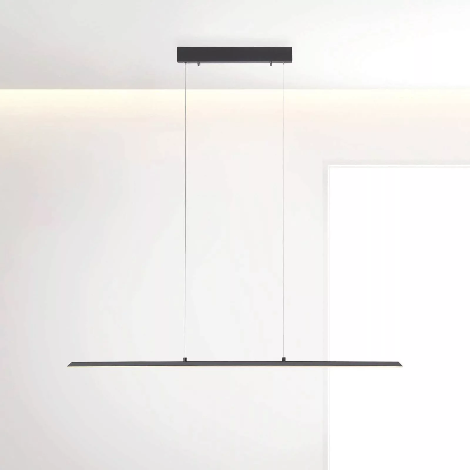 PURE LED-Hängeleuchte Lite, anthrazit, 100 cm, CCT, dimmbar günstig online kaufen