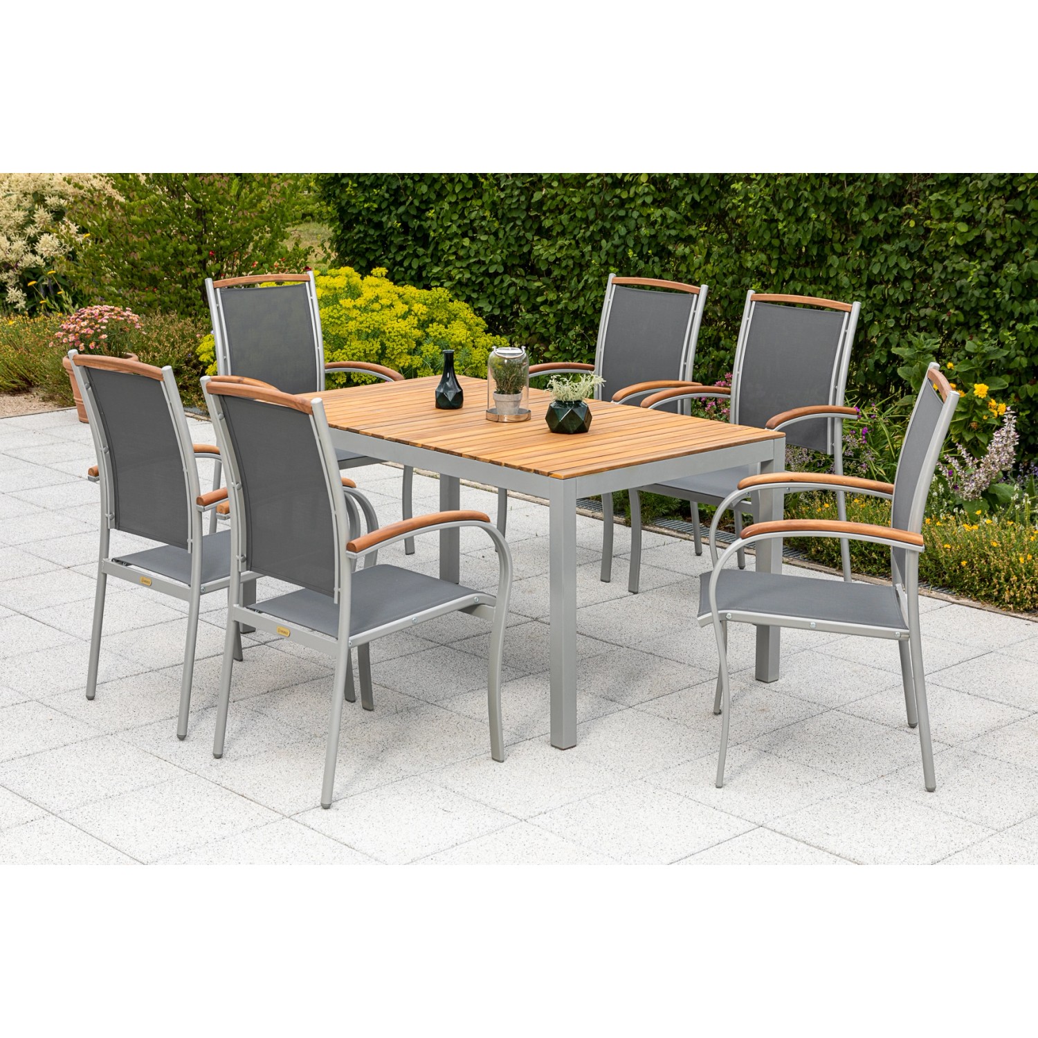 Merxx Gartenmöbel Siena 7-teilig mit Akazienholz günstig online kaufen