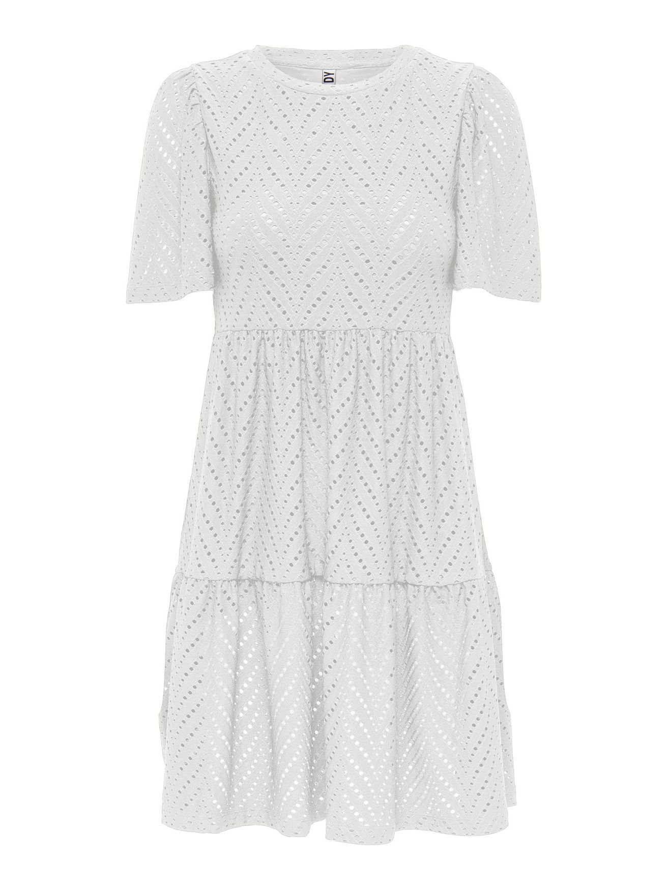 JACQUELINE de YONG Shirtkleid mit Lochstickerei günstig online kaufen
