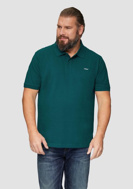 s.Oliver Kurzarmshirt Poloshirt aus Baumwollpiqué Stickerei günstig online kaufen