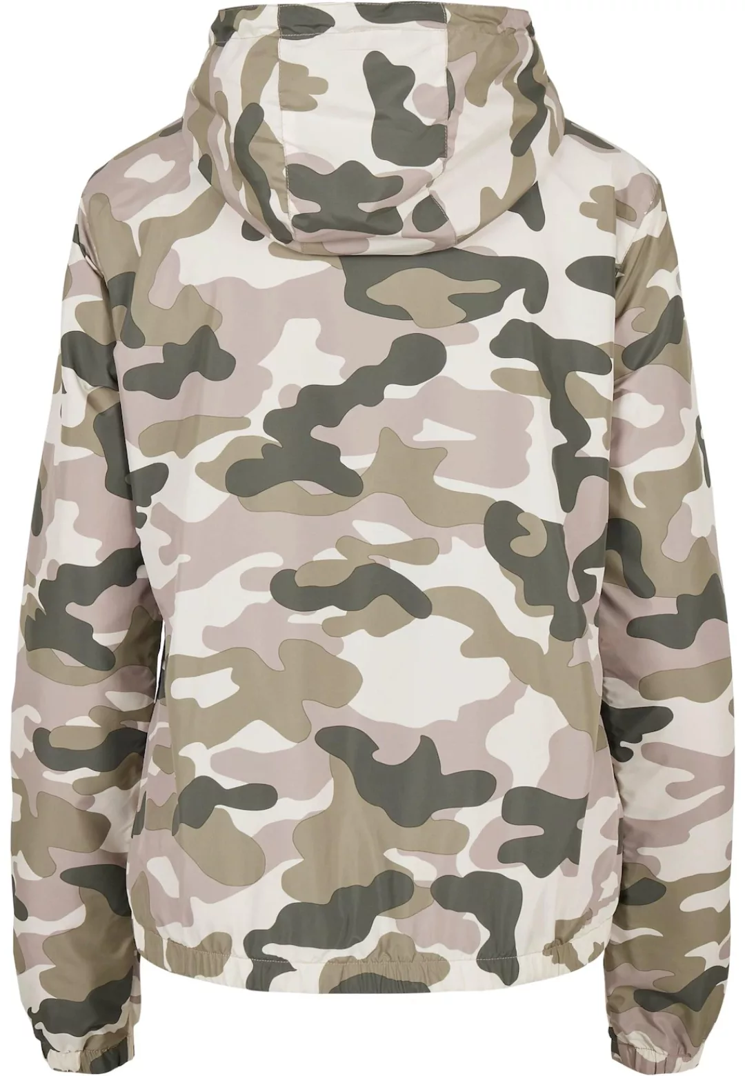 URBAN CLASSICS Windbreaker "Urban Classics Damen Ladies Camo Pull Over Jack günstig online kaufen