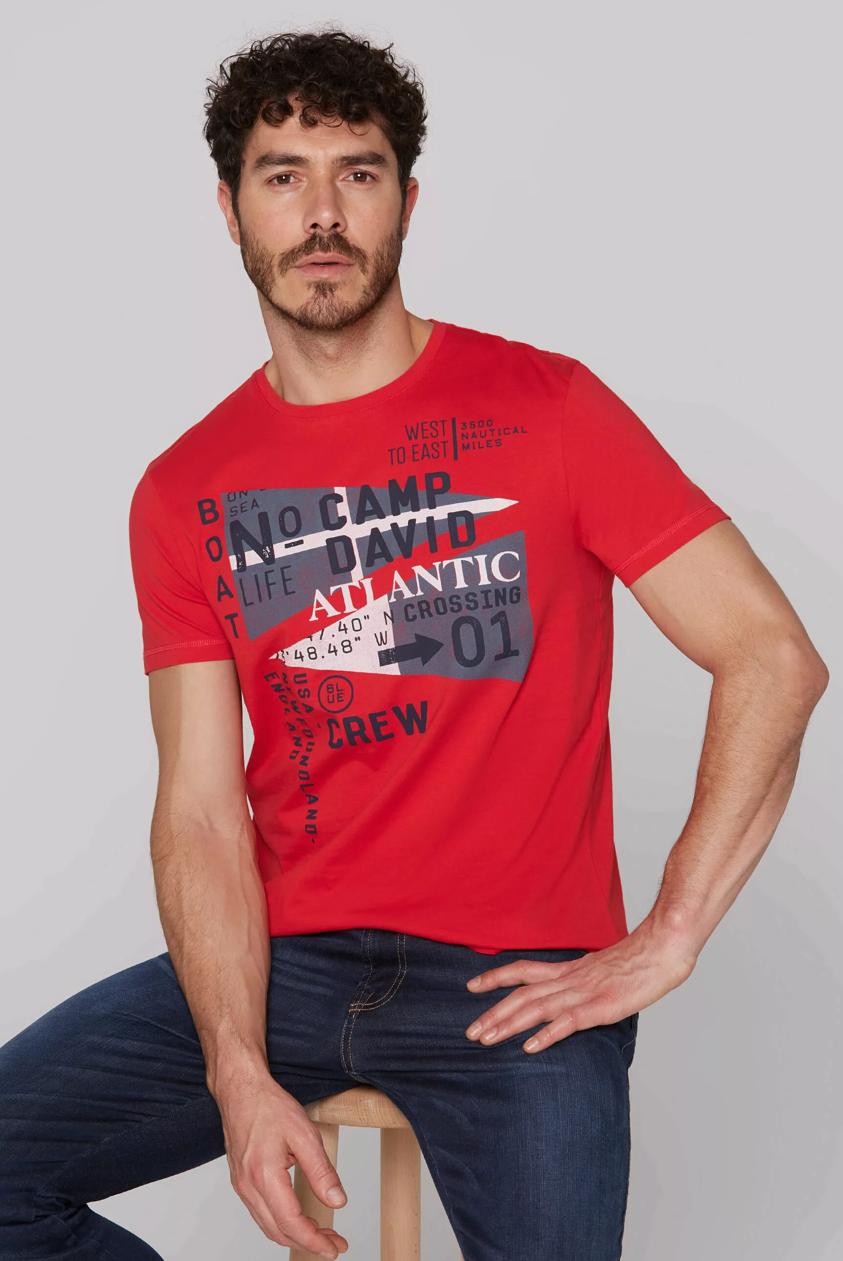 CAMP DAVID Rundhalsshirt, aus Baumwolle günstig online kaufen