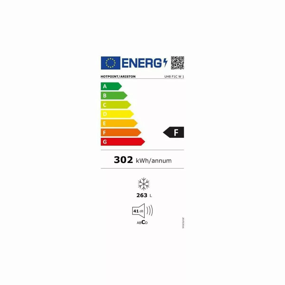 Gefrierschrank Hotpoint Uh8f1cw1 (187 X 60 Cm) günstig online kaufen