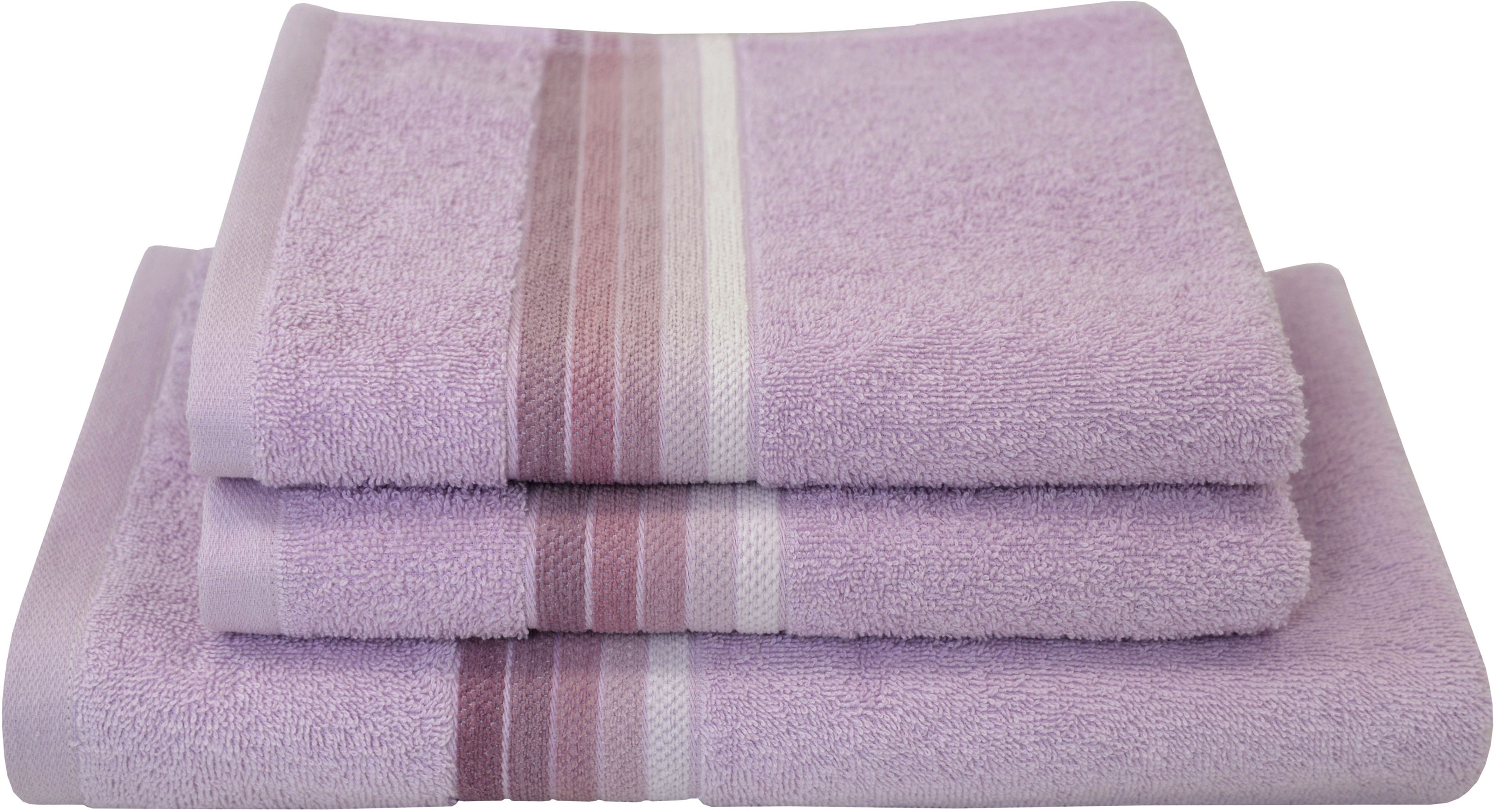 Dyckhoff Handtuch Set »Chenille«, Set, 3 tlg., Frottier, Set beinhaltet: 2x günstig online kaufen