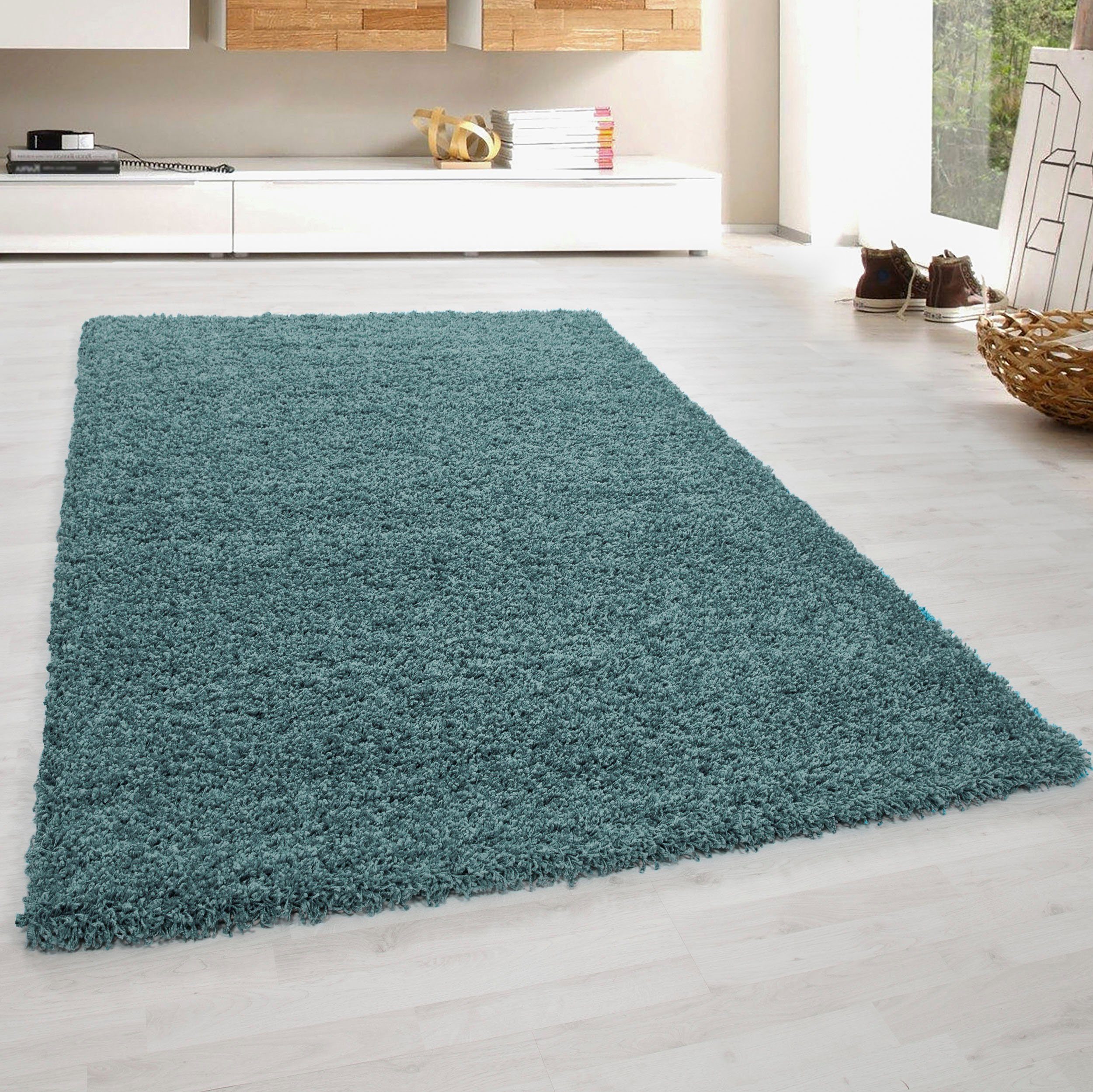 Bruno Banani Hochflor-Teppich Shaggy Soft, rechteckig, günstig online kaufen