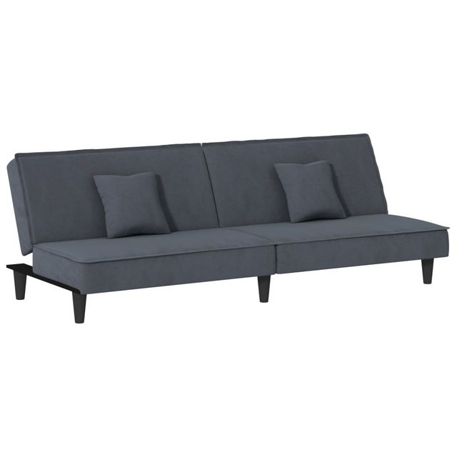 vidaXL Sofa Schlafsofa Dunkelgrau Samt Schlafcouch Sofa Couch Gästebett günstig online kaufen