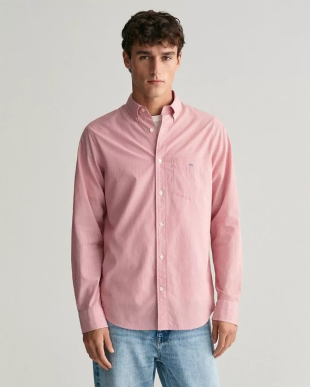 Gant Langarmhemd REG POPLIN BANKER SHIRT Banker Stripe Popeline, leichte Ba günstig online kaufen