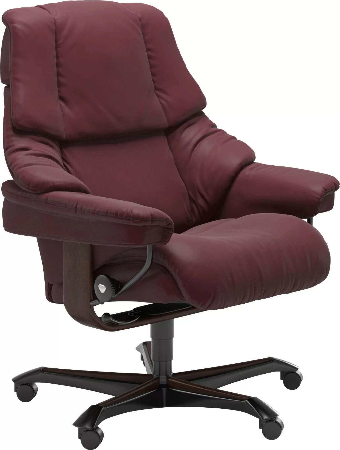 Stressless Relaxsessel "Reno", mit Home Office Base, Größe M, Gestell Braun günstig online kaufen