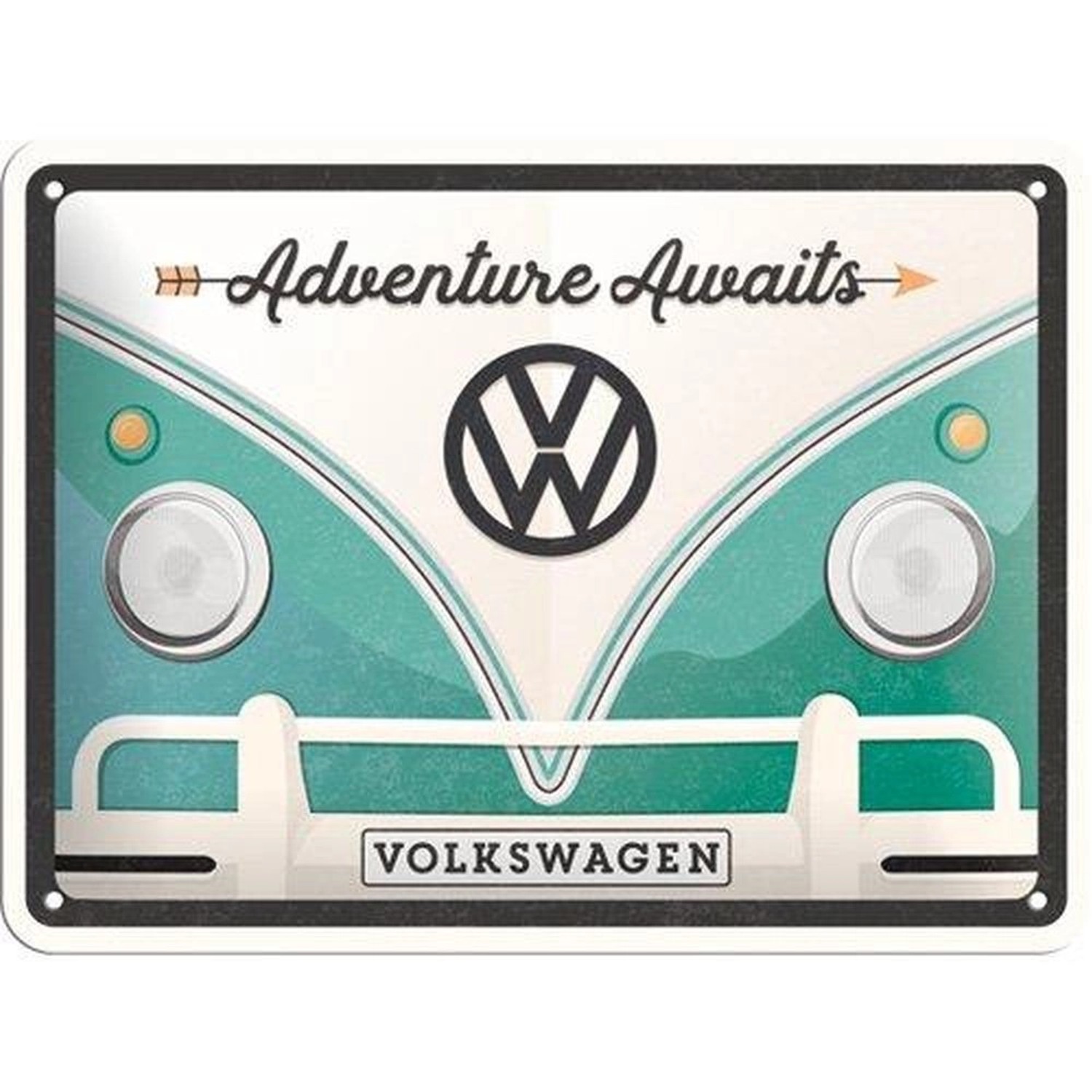 Nostalgic-Art Blechschild 15x20 cm - Volkswagen - VW Bulli Adventure Awaits günstig online kaufen