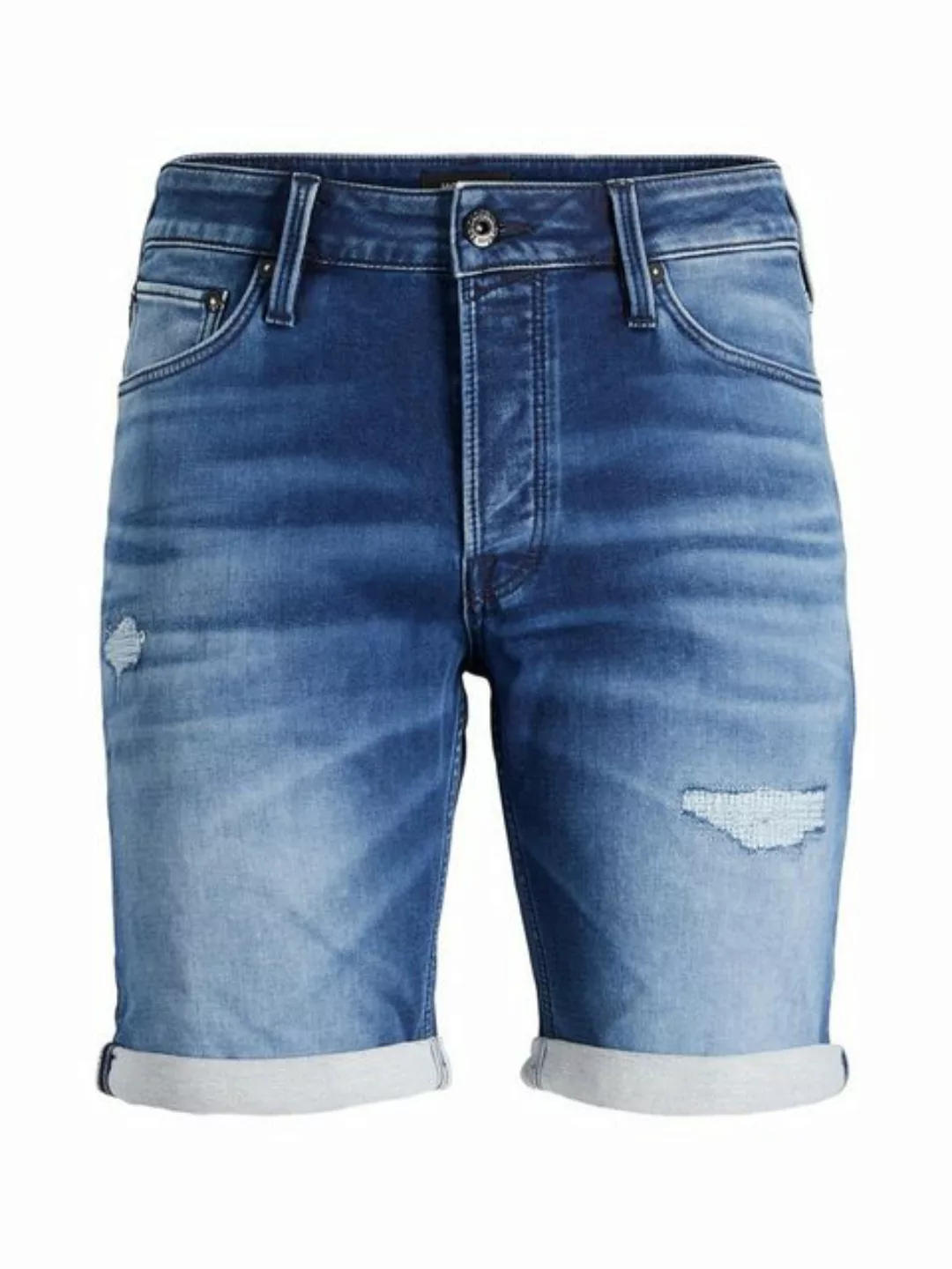 Jack & Jones Herren Jeans Short JJIRICK JJICON GE 207 IK SN- Blau - Blue De günstig online kaufen
