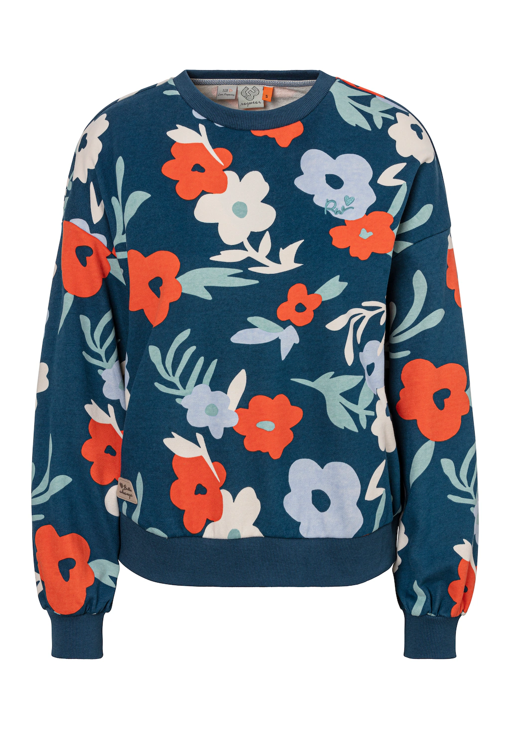 Ragwear Sweatshirt WUSS mit floralem Alloverdruck günstig online kaufen