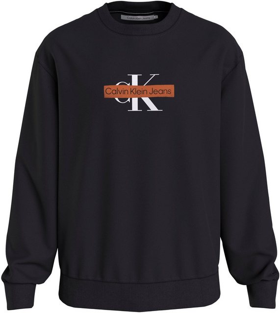 Calvin Klein Jeans Sweatshirt MONOLOGO STENCIL CREW NECK günstig online kaufen