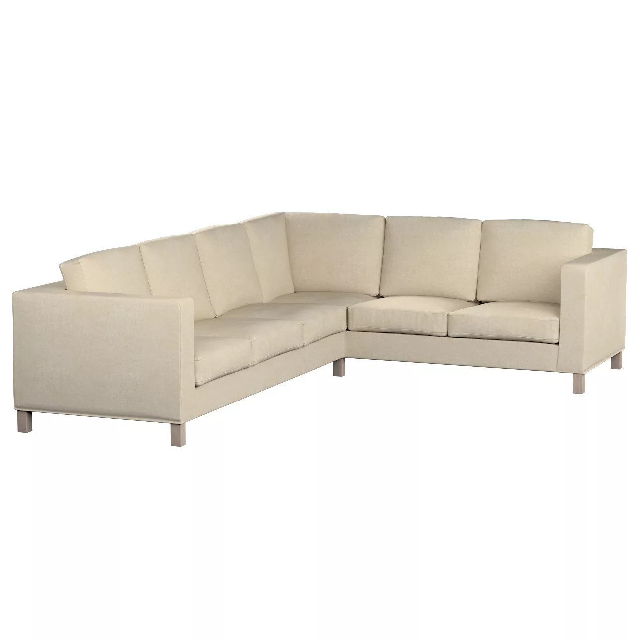 Bezug für Karlanda Sofa Ecke links, grau-beige, 36cm x 30cm x 50cm, Chenill günstig online kaufen