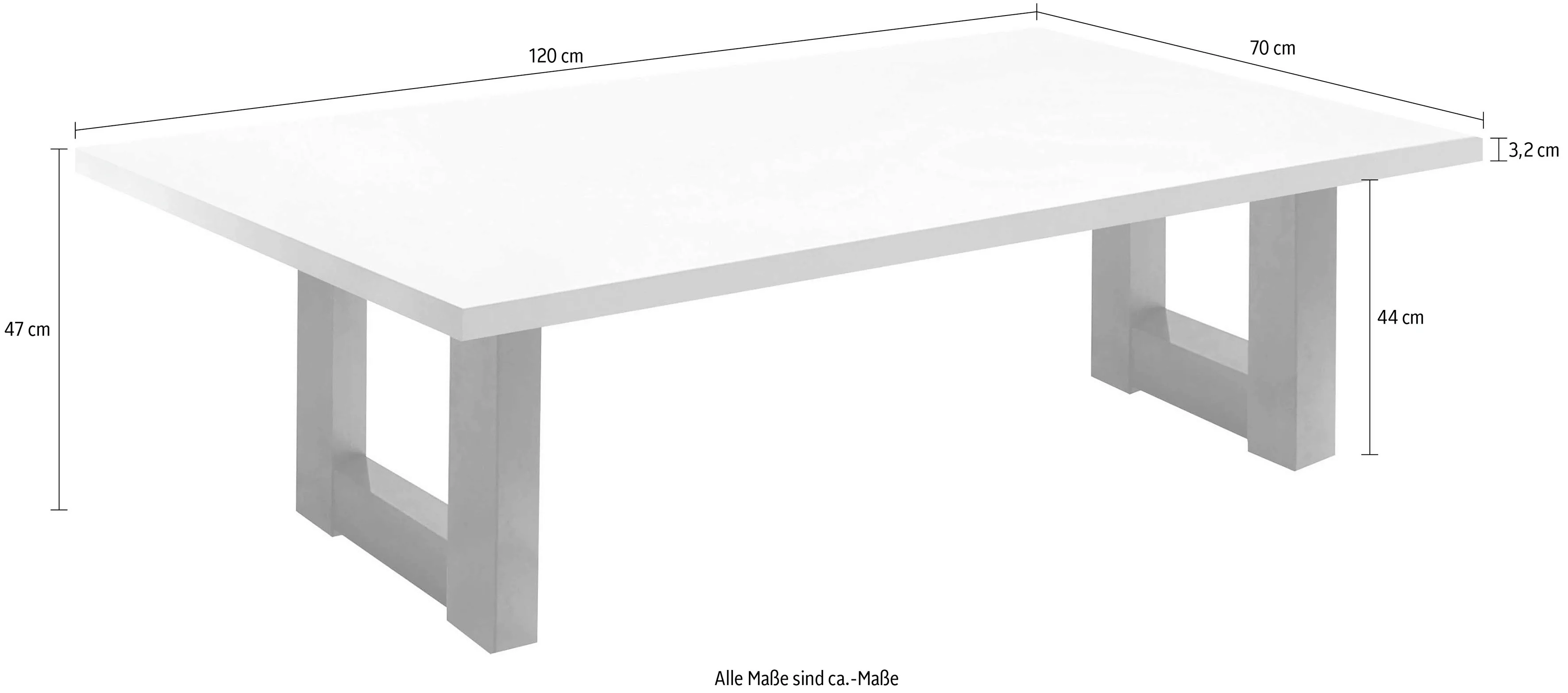 Mäusbacher Couchtisch "TOPSELLER", (Beistelltisch), Tisch, U-Gestell günstig online kaufen