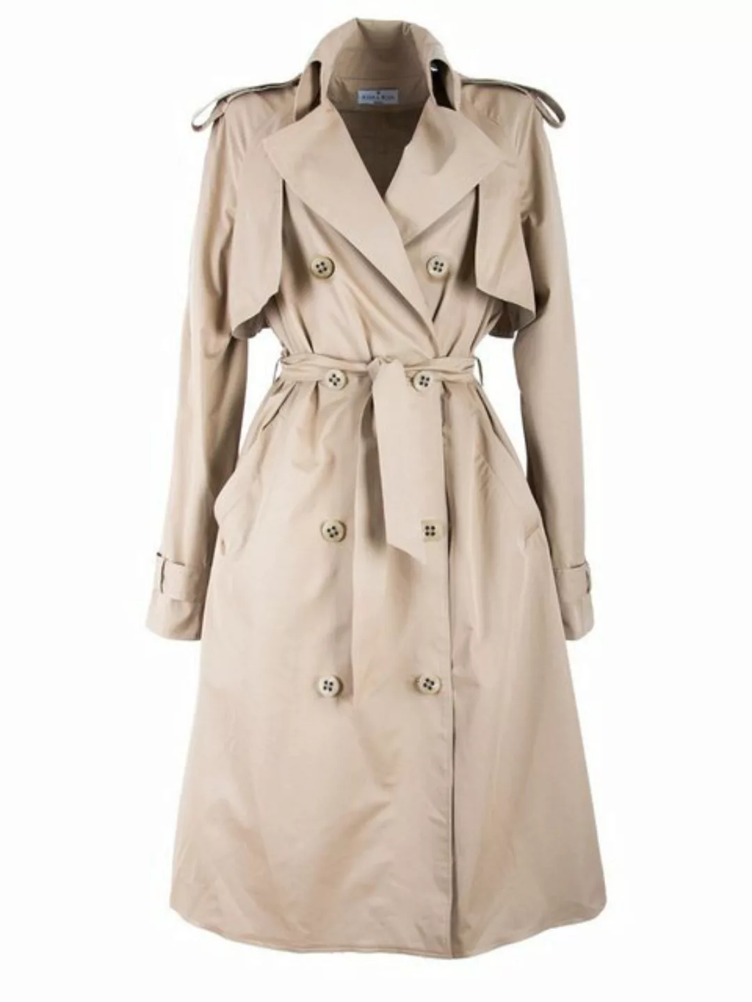 RUA & RUA Trenchcoat aus Baumwolle Gabardine für Damen in Beige günstig online kaufen