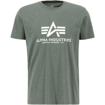 Alpha Industries  T-Shirts & Poloshirts Basic T-Shirt BL - vintage green günstig online kaufen