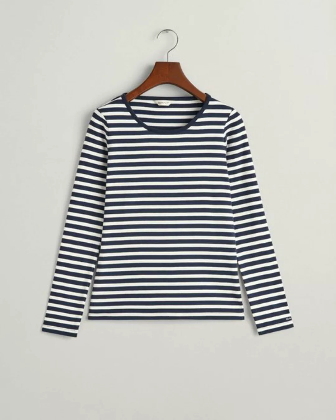 Gant Langarmshirt SLIM STRIPED 1X1 RIBBED LS T-SHIRT günstig online kaufen