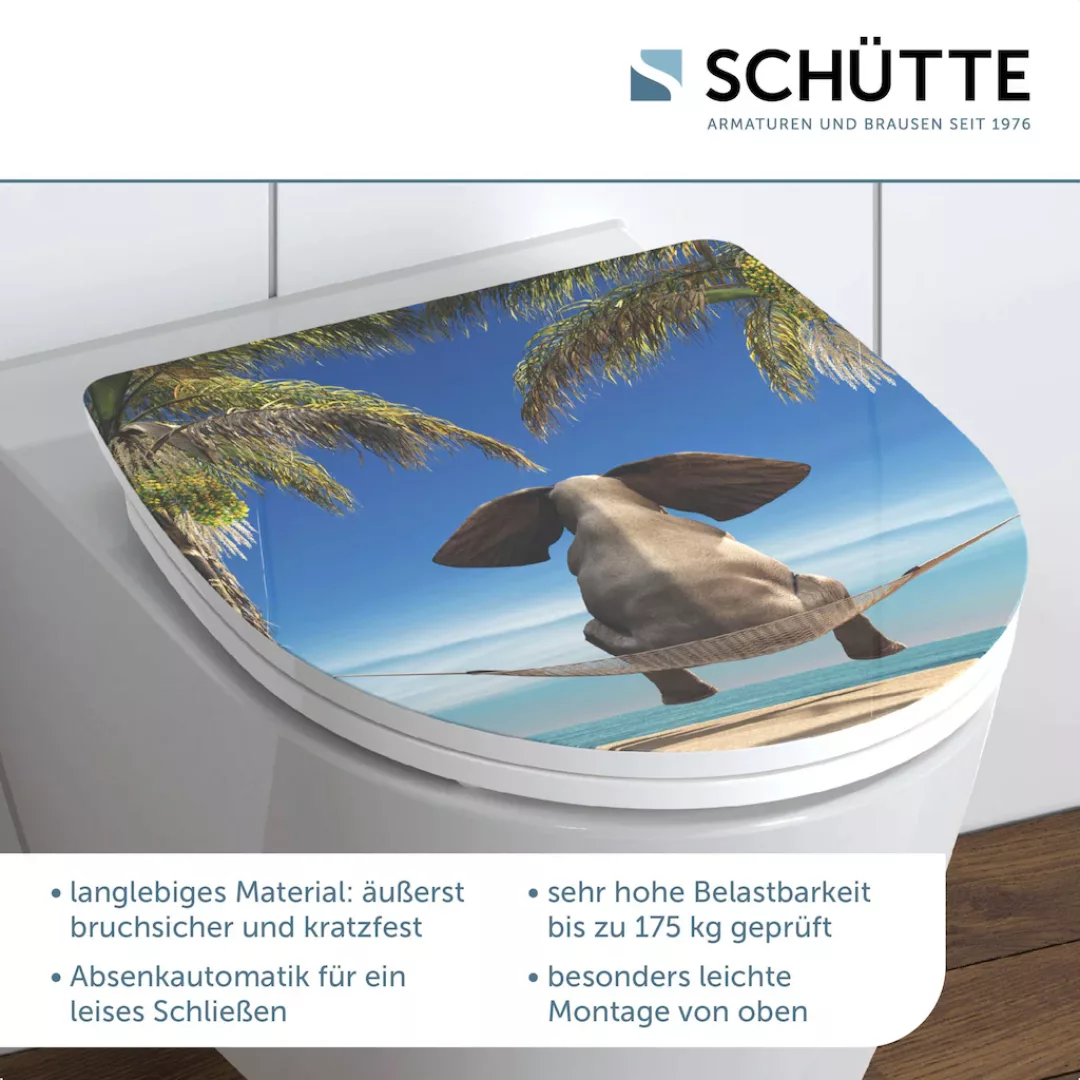 Schütte WC-Sitz "Happy Elephant", Duroplast, mit Absenkautomatik und Schnel günstig online kaufen