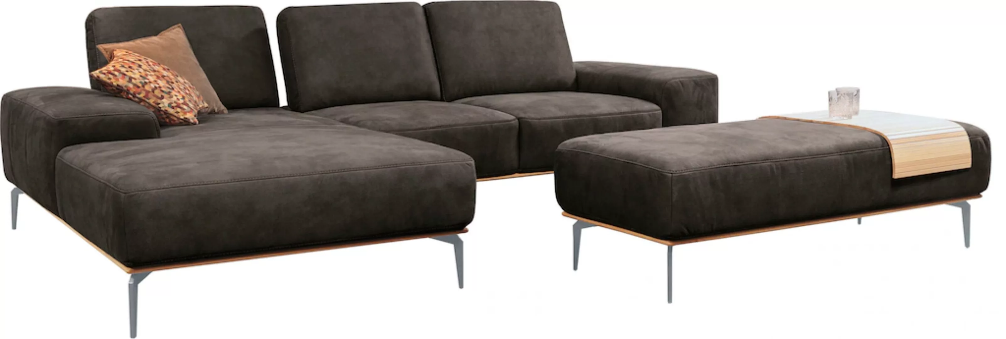 W.SCHILLIG Ecksofa "run, Designsofa mit tollem Sitzkomfort, bequem, L-Form" günstig online kaufen