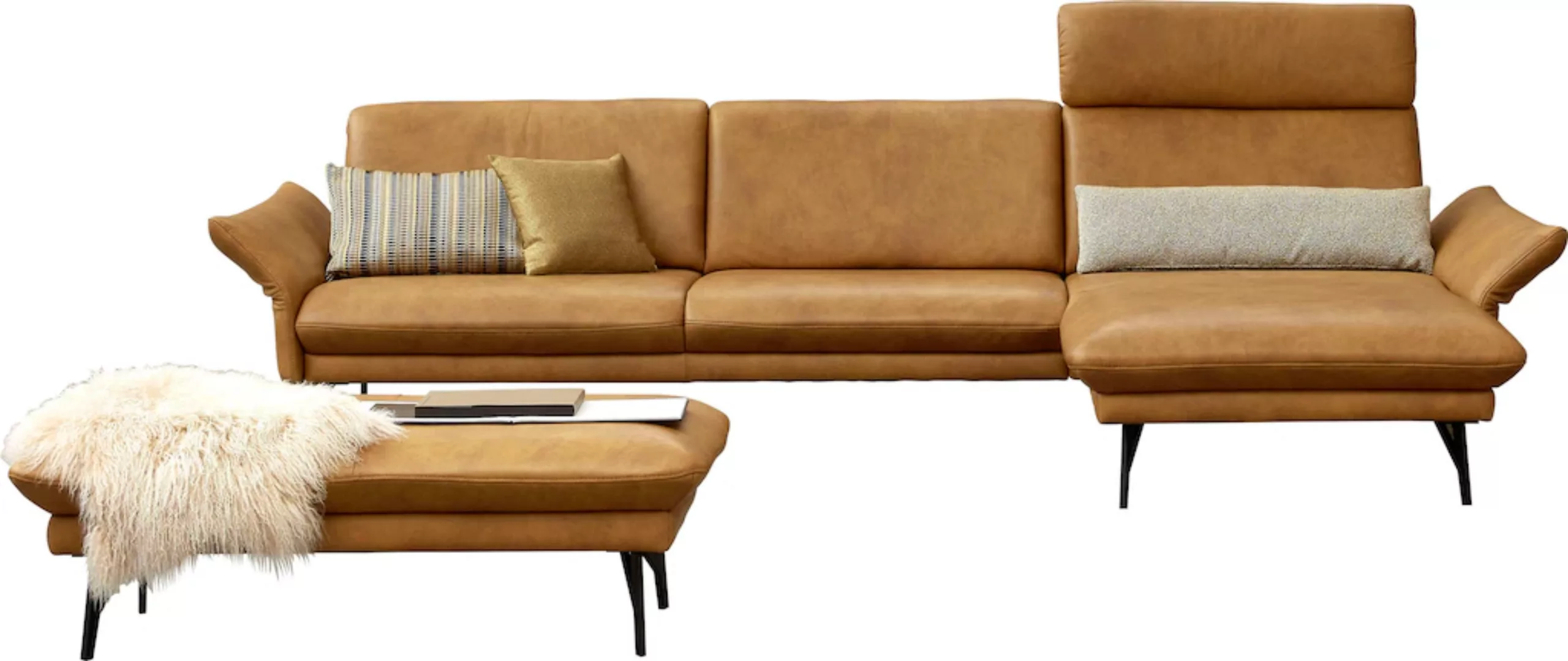 himolla Ecksofa "1928", (Sofa mit oder ohne Hocker auswählen), mit Hocker, günstig online kaufen
