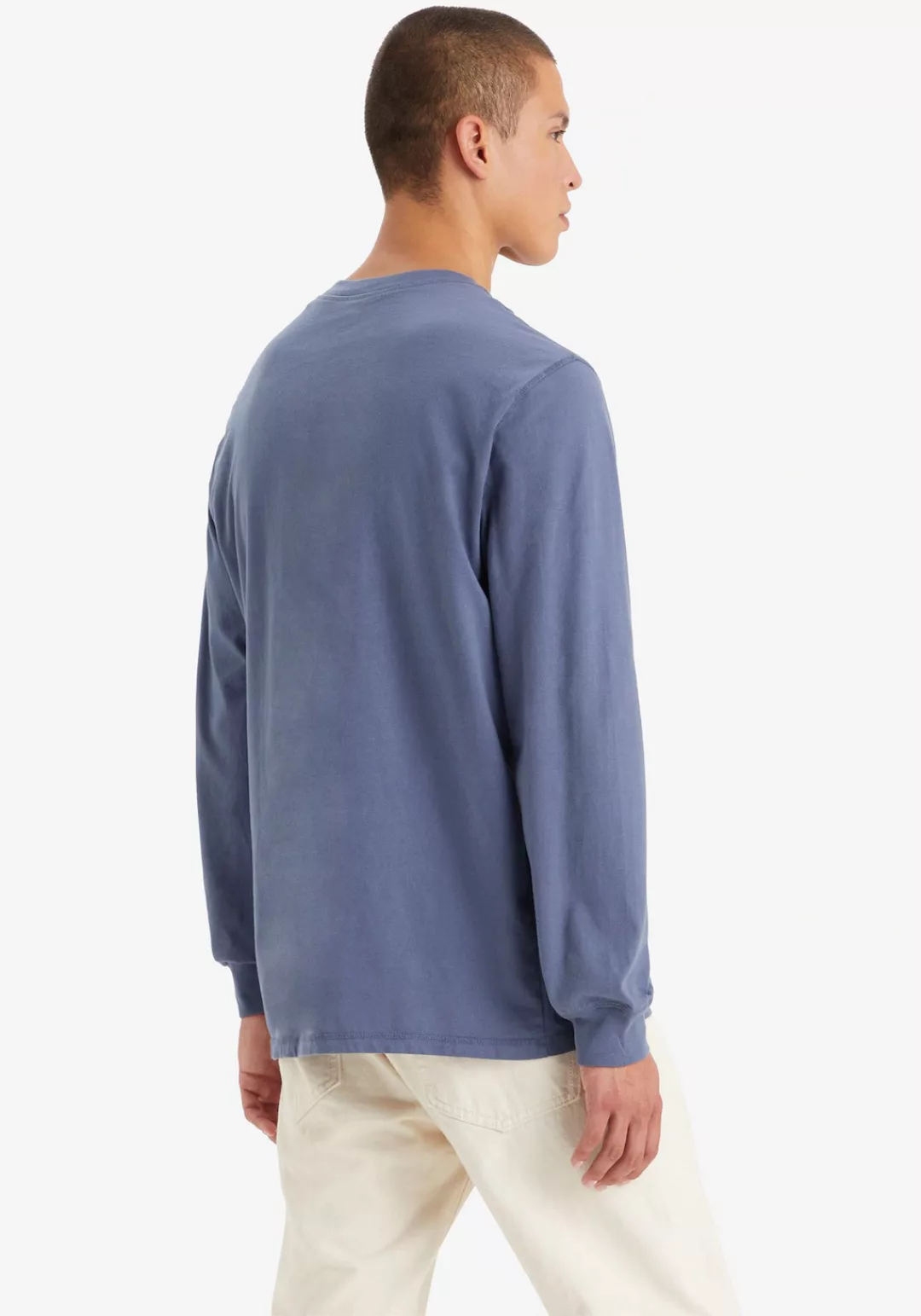 Levi's® Langarmshirt 4 BUTTON HENLEY BLUES günstig online kaufen