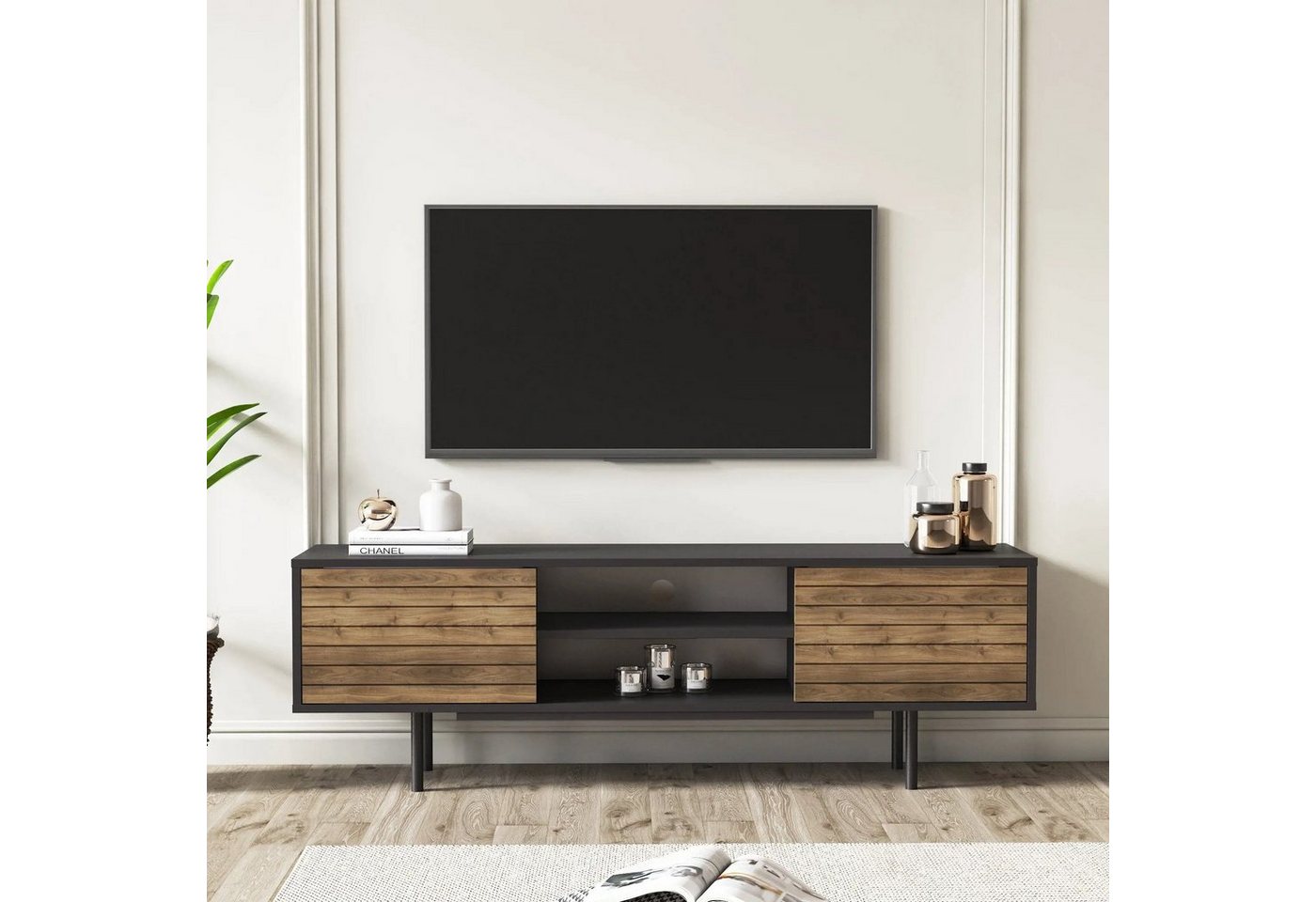 DEMA Home TV-Schrank Lowboard Colosseo, Breite 160 cm, Fernseher bis zu 32- günstig online kaufen