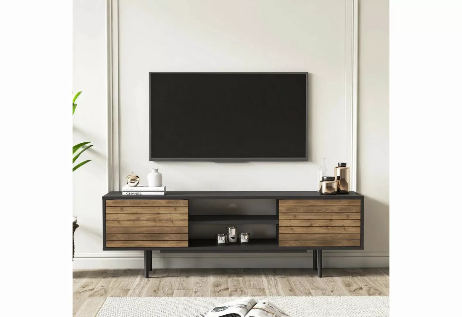 DEMA Home TV-Schrank Lowboard Colosseo, Breite 160 cm, Fernseher bis zu 32- günstig online kaufen